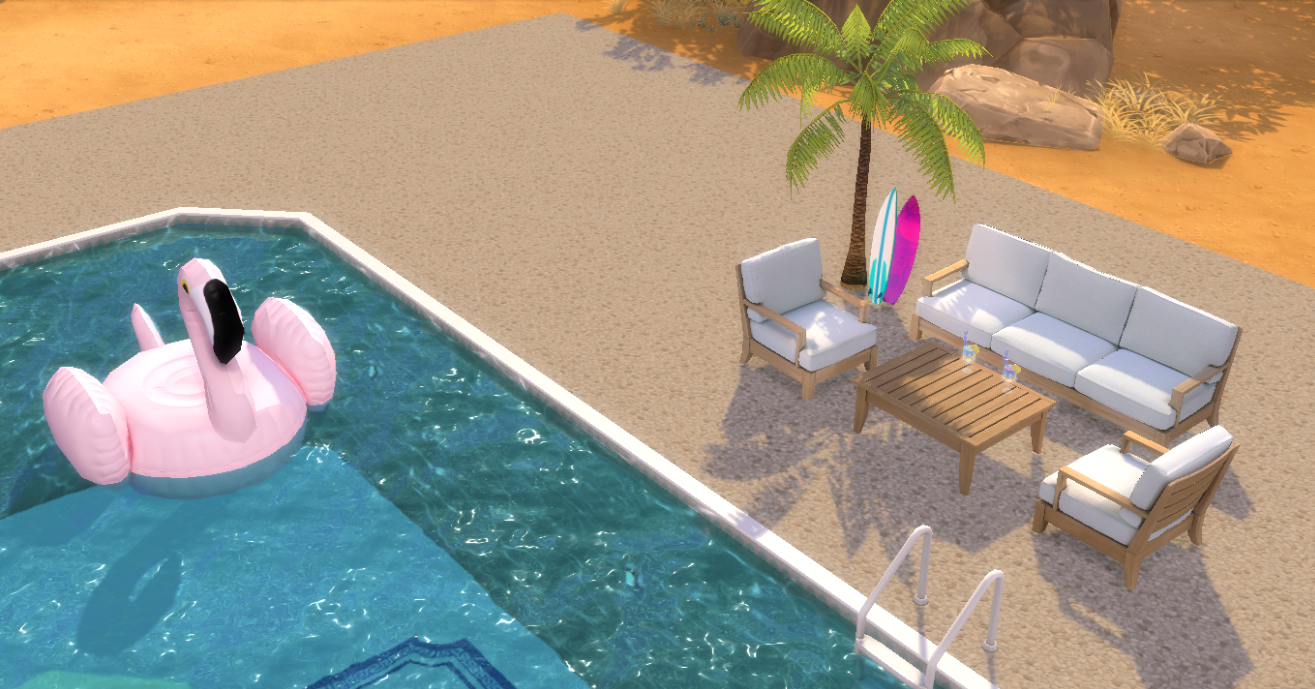 Pool party stuff cc mod for The Sims 4 