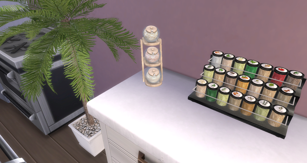Spices stand holder mod for The Sims 4 
