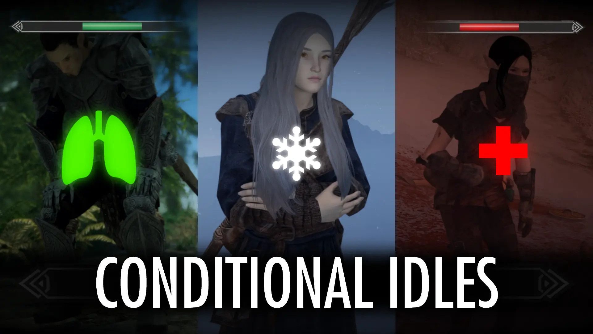 EVG Conditional Idles mod for The Elder Scrolls V: Skyrim Special Edition