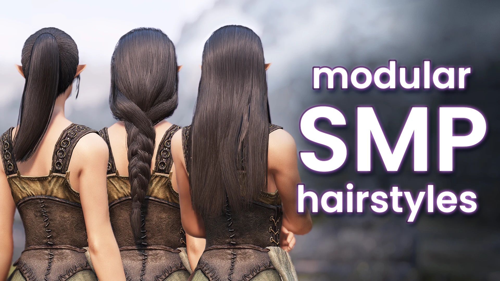 Modular SMP Hairstyles mod for The Elder Scrolls V: Skyrim Special Edition
