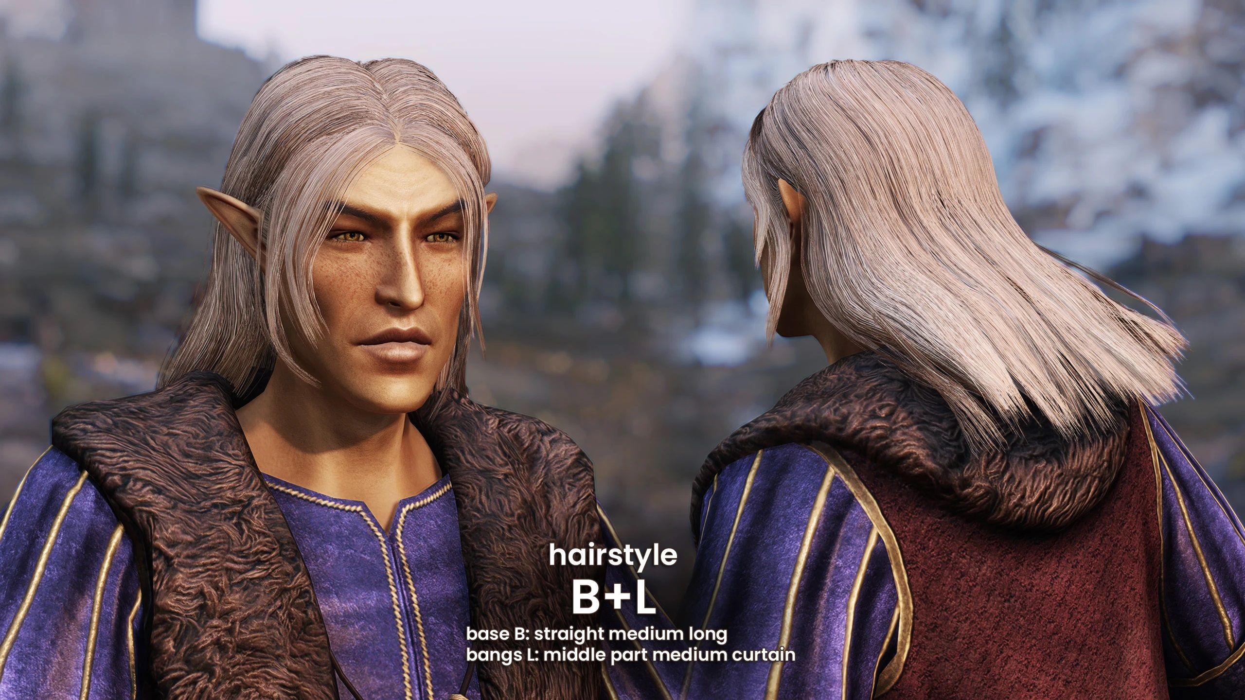 Modular SMP Hairstyles mod for The Elder Scrolls V: Skyrim Special Edition