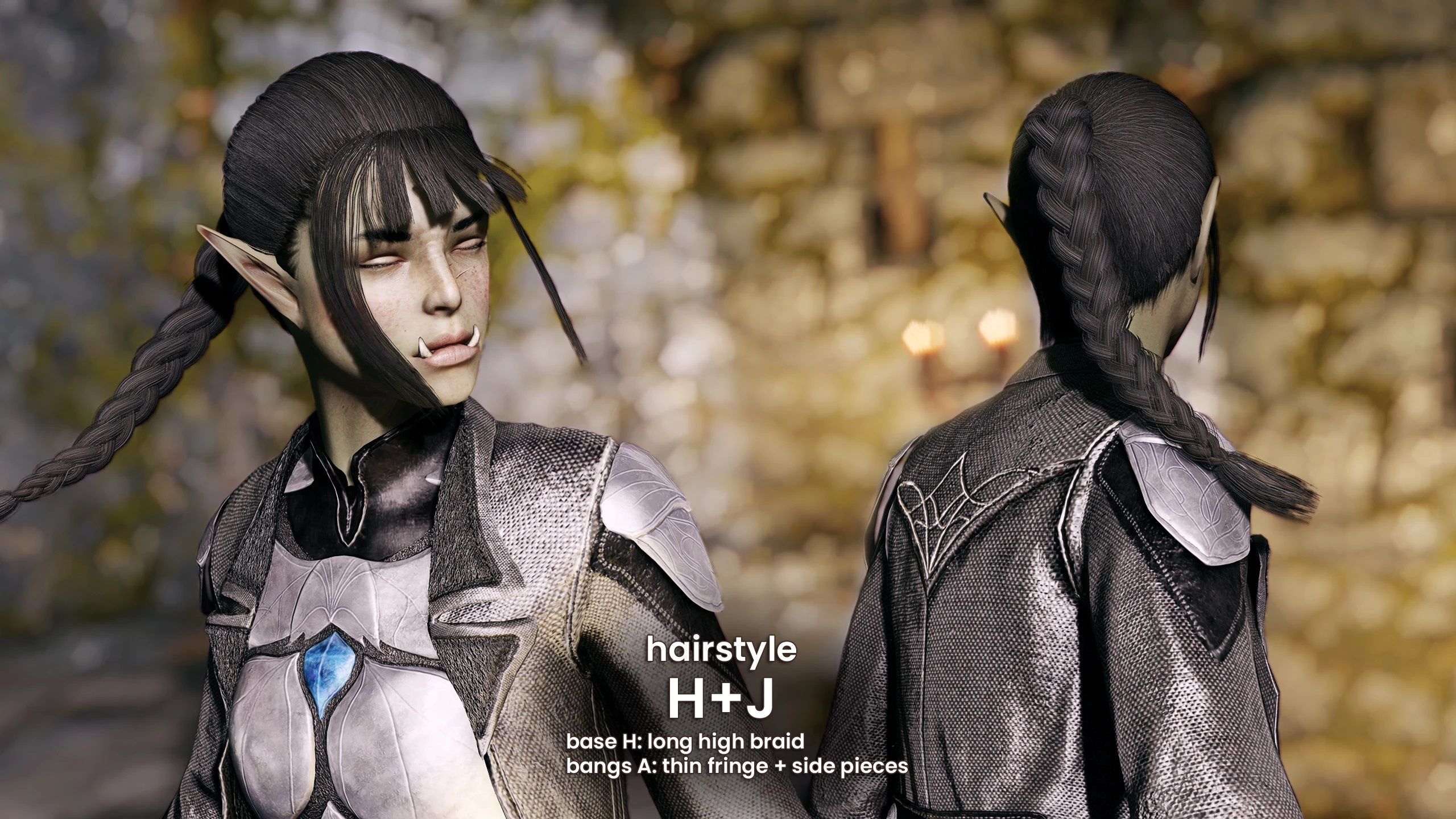 Modular SMP Hairstyles mod for The Elder Scrolls V: Skyrim Special Edition