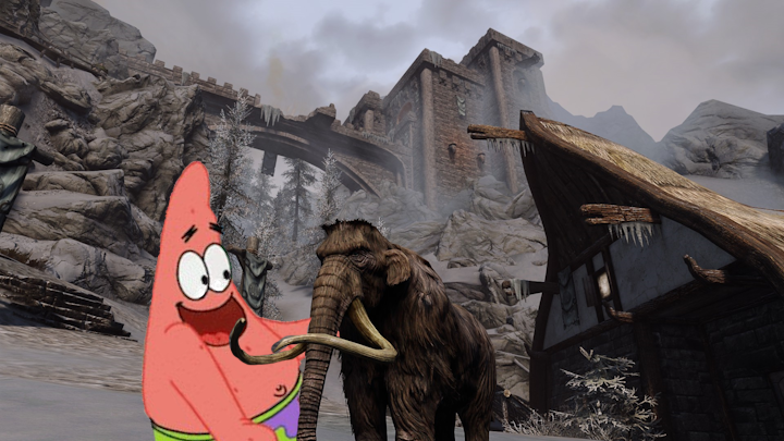 Mana - The Pocket Mammoth Pet mod for The Elder Scrolls V: Skyrim Special Edition