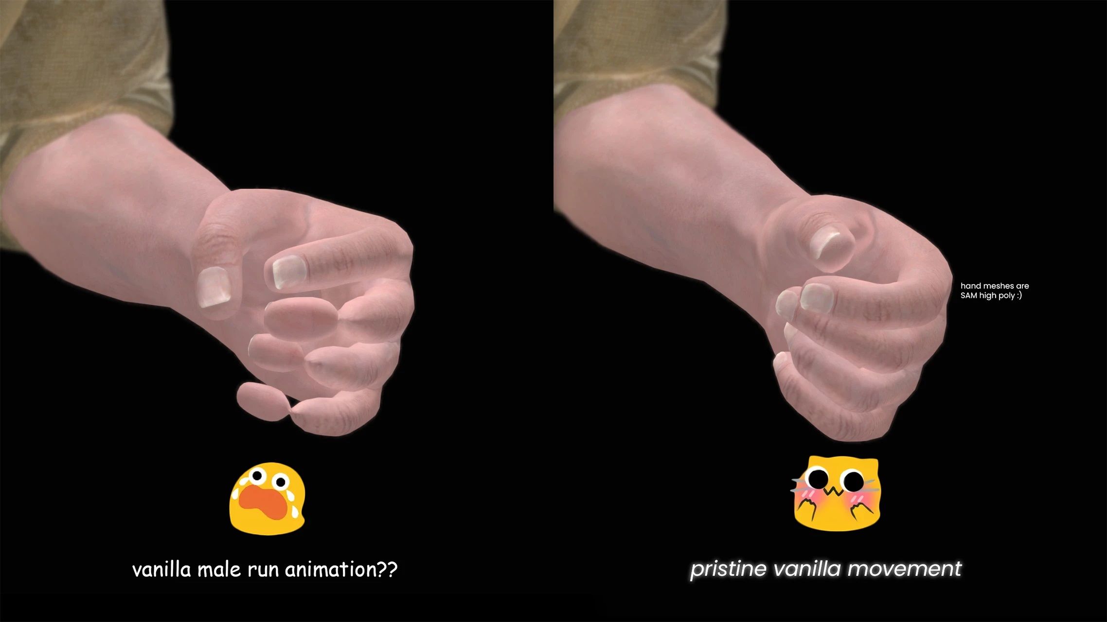 Pristine Vanilla Movement mod for The Elder Scrolls V: Skyrim Special Edition