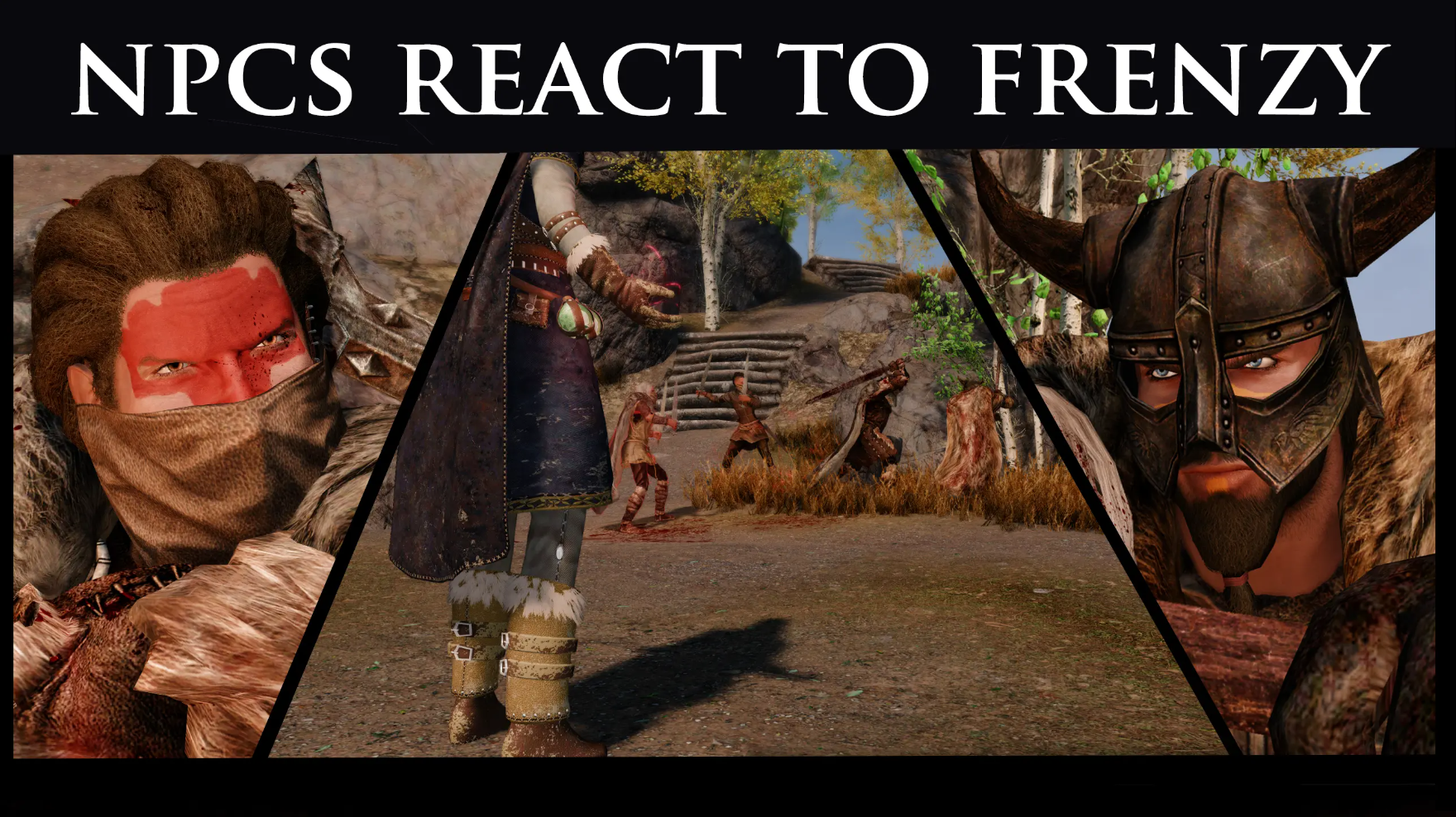 NPCs React To Frenzy mod for The Elder Scrolls V: Skyrim Special Edition