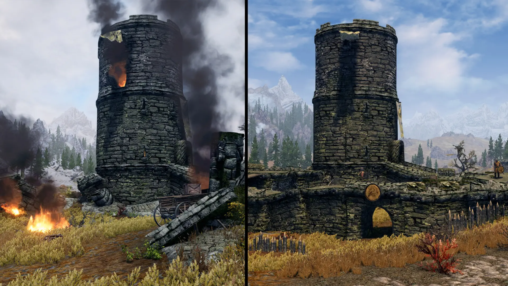 Whiterun Watchtower Doesn't Start Broken mod for The Elder Scrolls V: Skyrim Special Edition