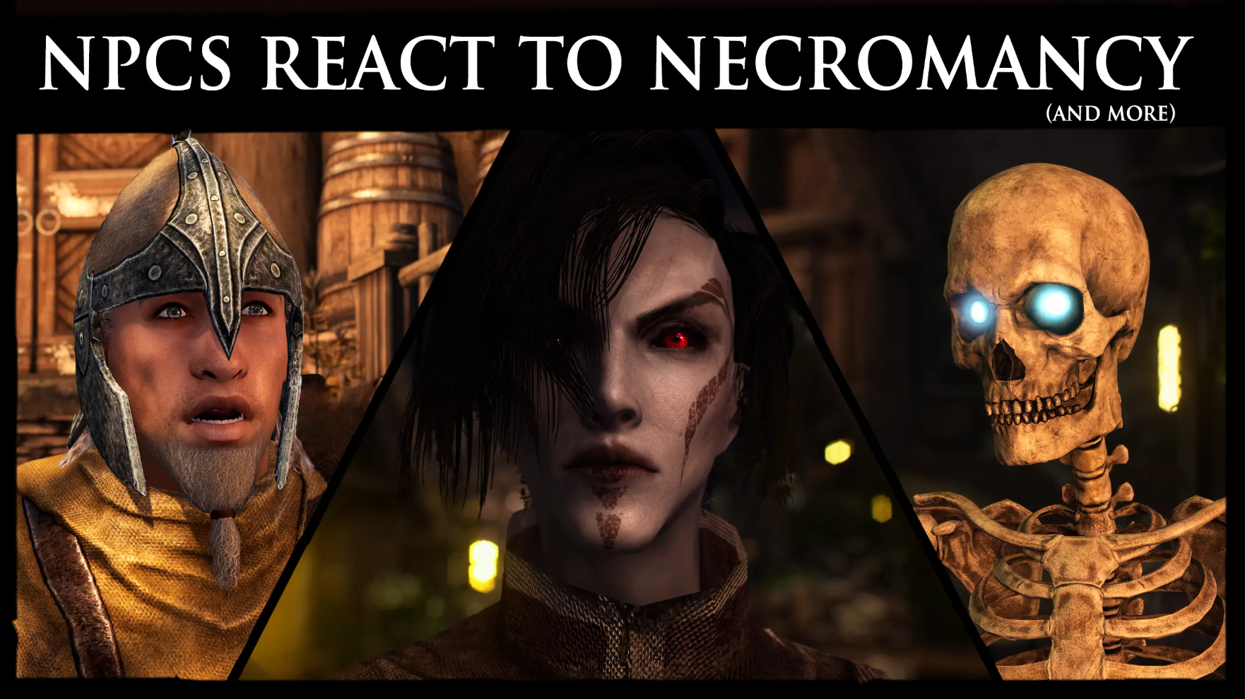 NPCs React To Necromancy (And More) mod for The Elder Scrolls V: Skyrim Special Edition