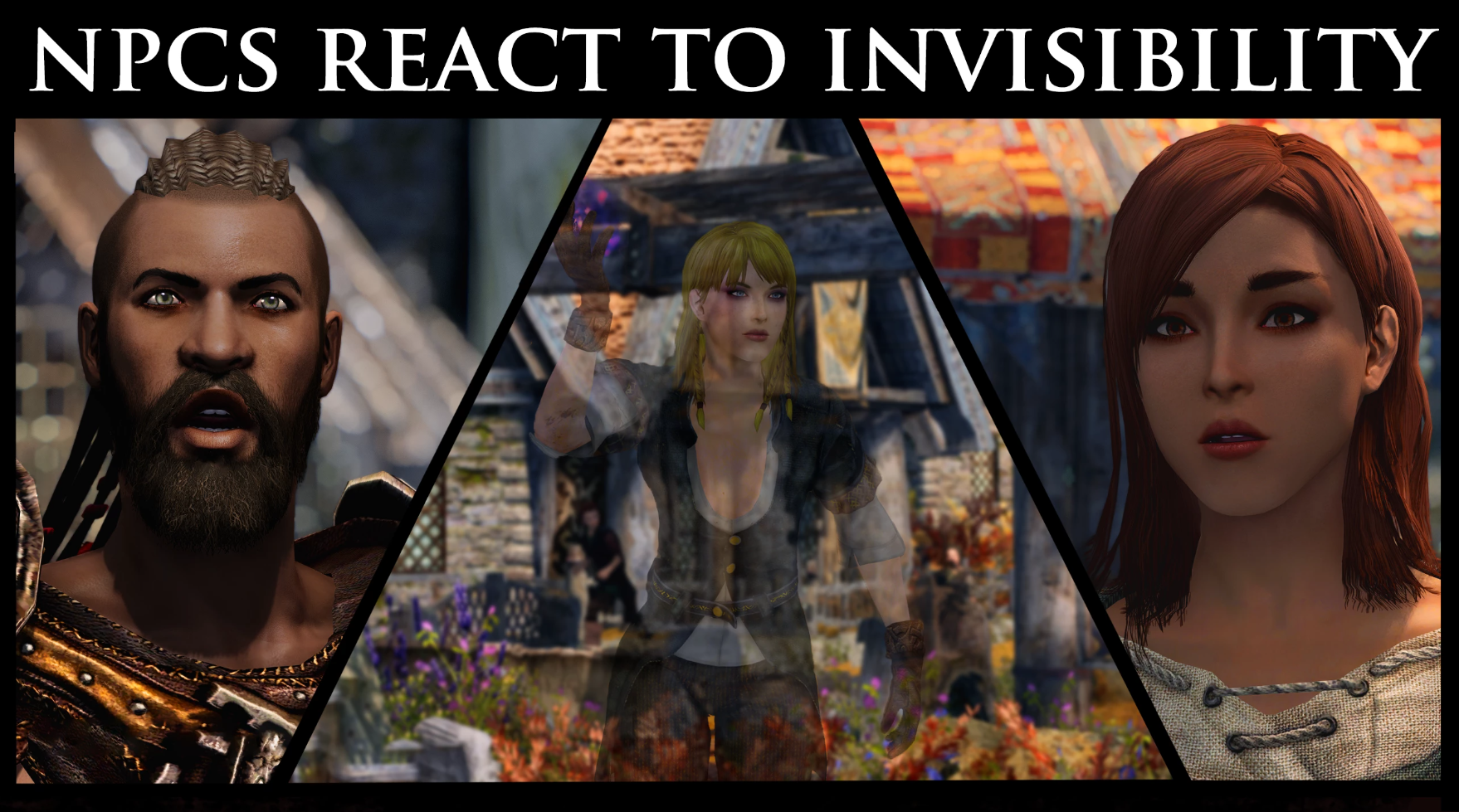 NPCs React To Invisibility mod for The Elder Scrolls V: Skyrim Special Edition
