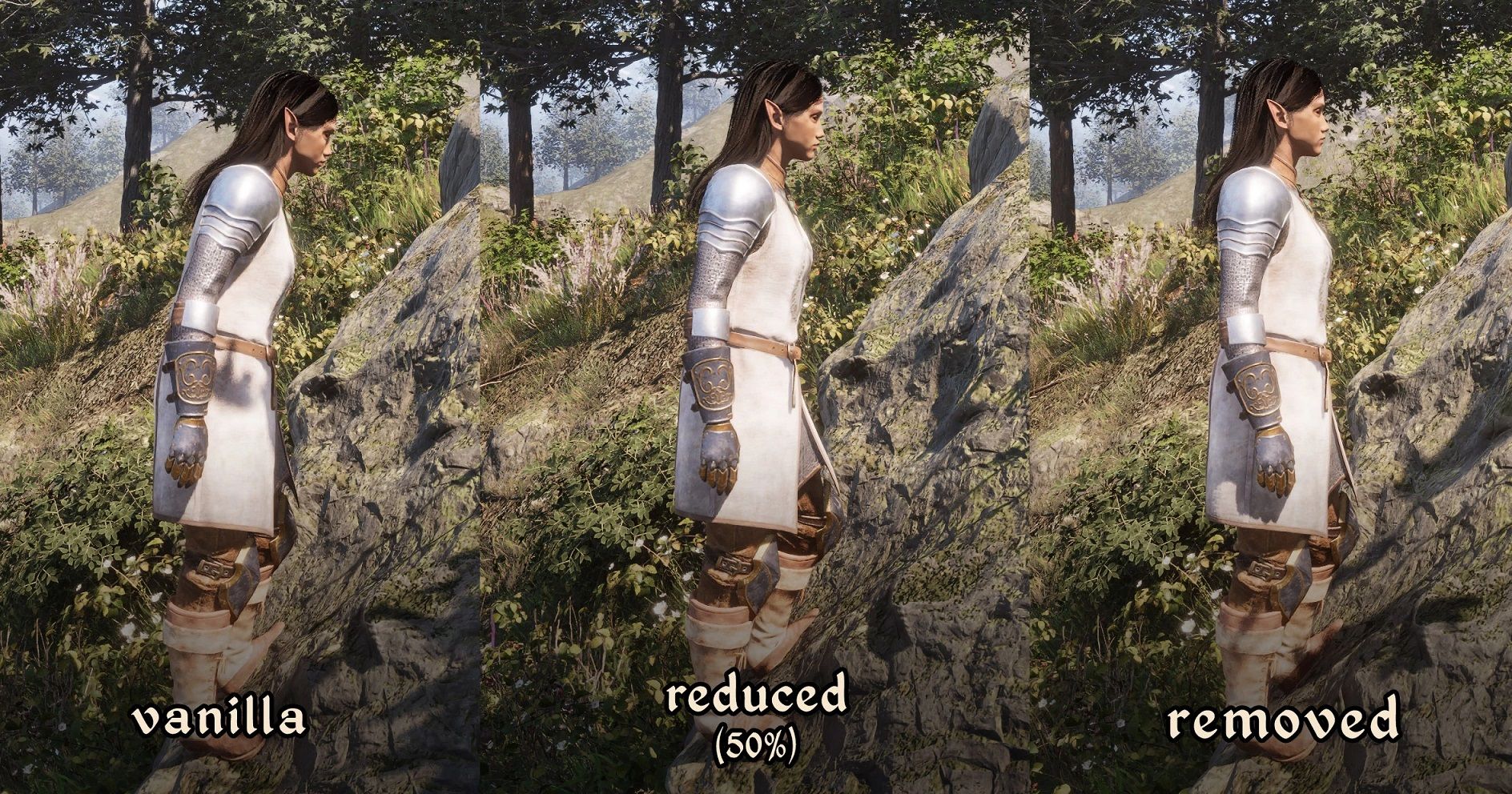 Reduced Procedural Slope Leaning mod for The Elder Scrolls IV: Oblivion Remastered