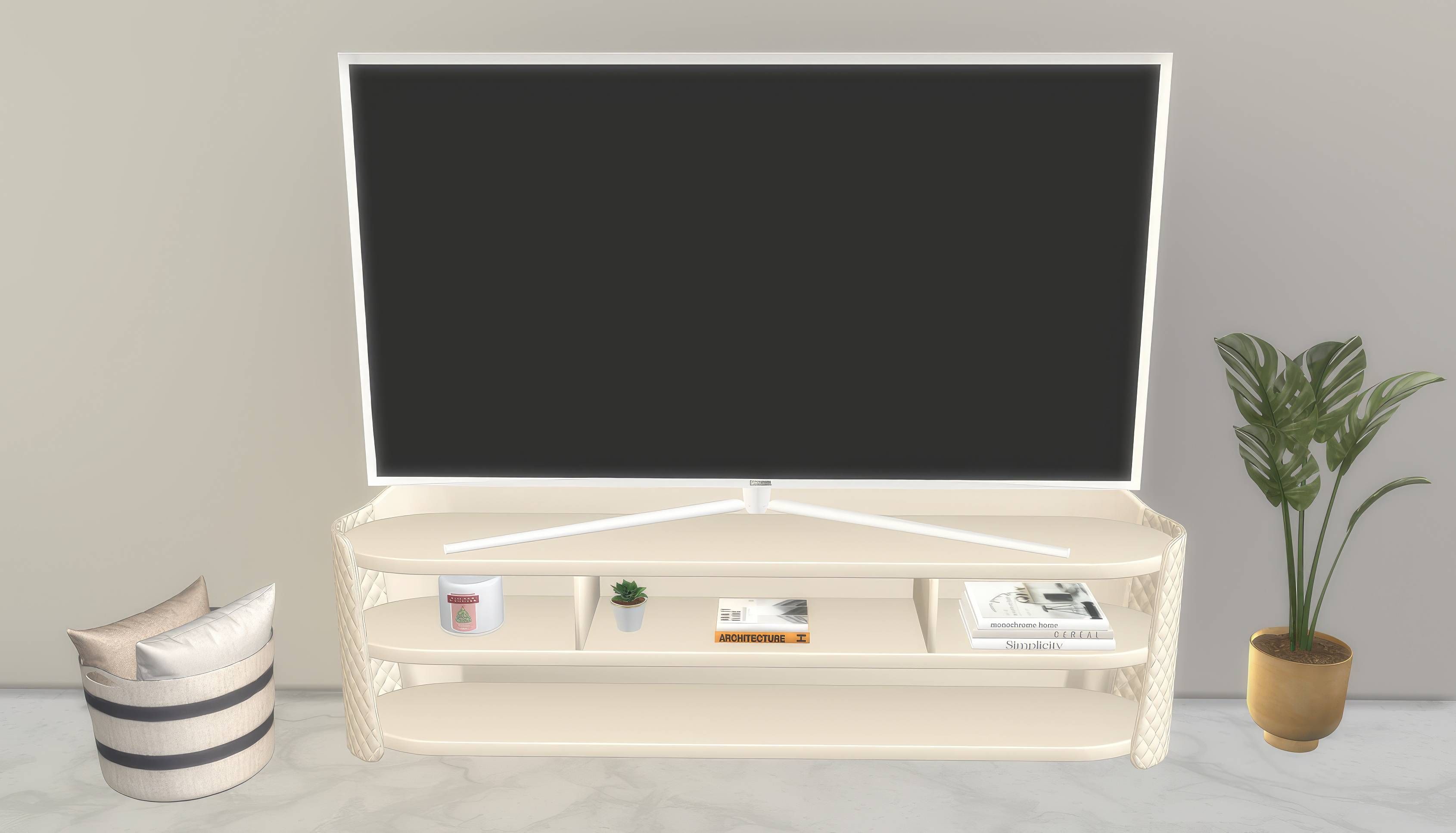 Lux TV Stand mod for The Sims 4 