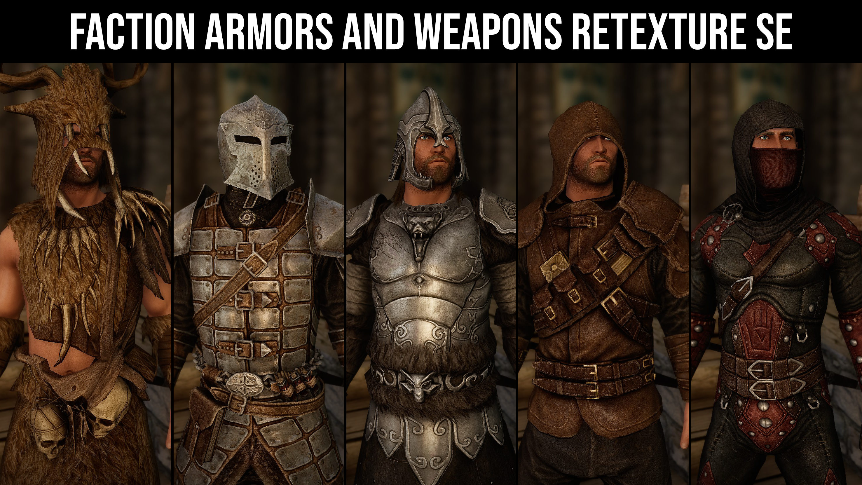 Faction Armors and Weapons Retexture SE mod for The Elder Scrolls V: Skyrim Special Edition