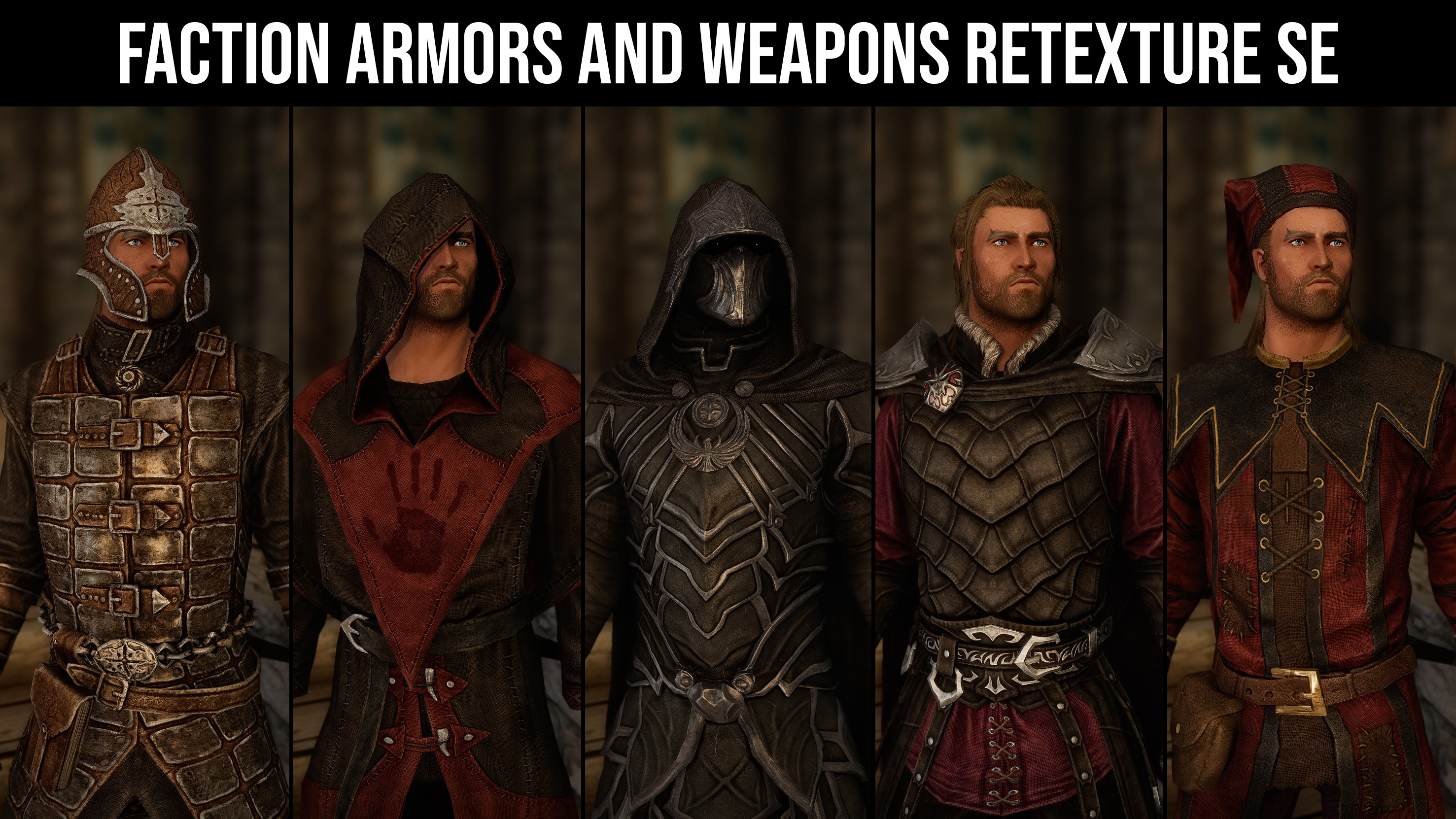 Faction Armors and Weapons Retexture SE mod for The Elder Scrolls V: Skyrim Special Edition