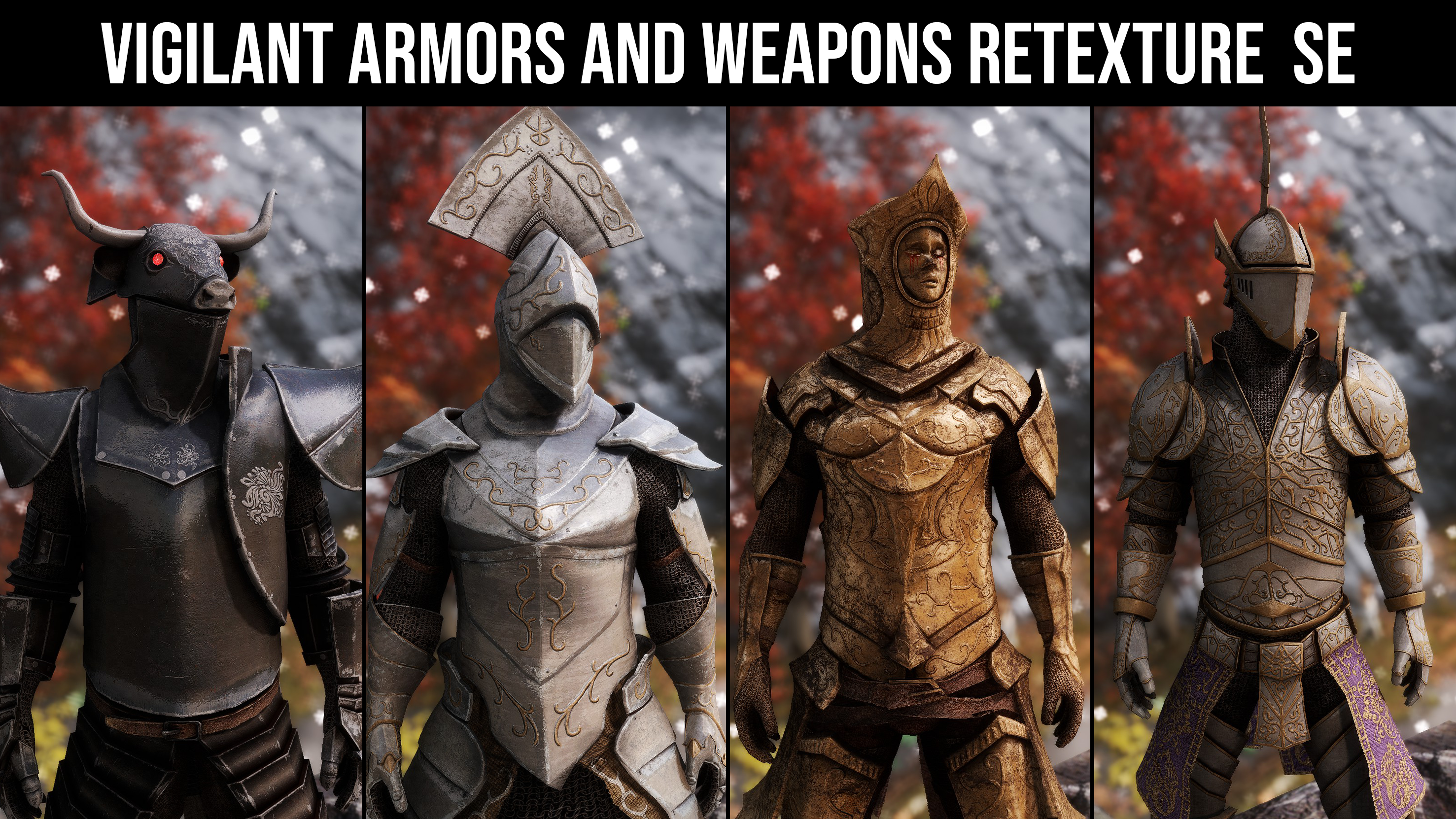 Vigilant Armors and Weapons Retexture SE mod for The Elder Scrolls V: Skyrim Special Edition