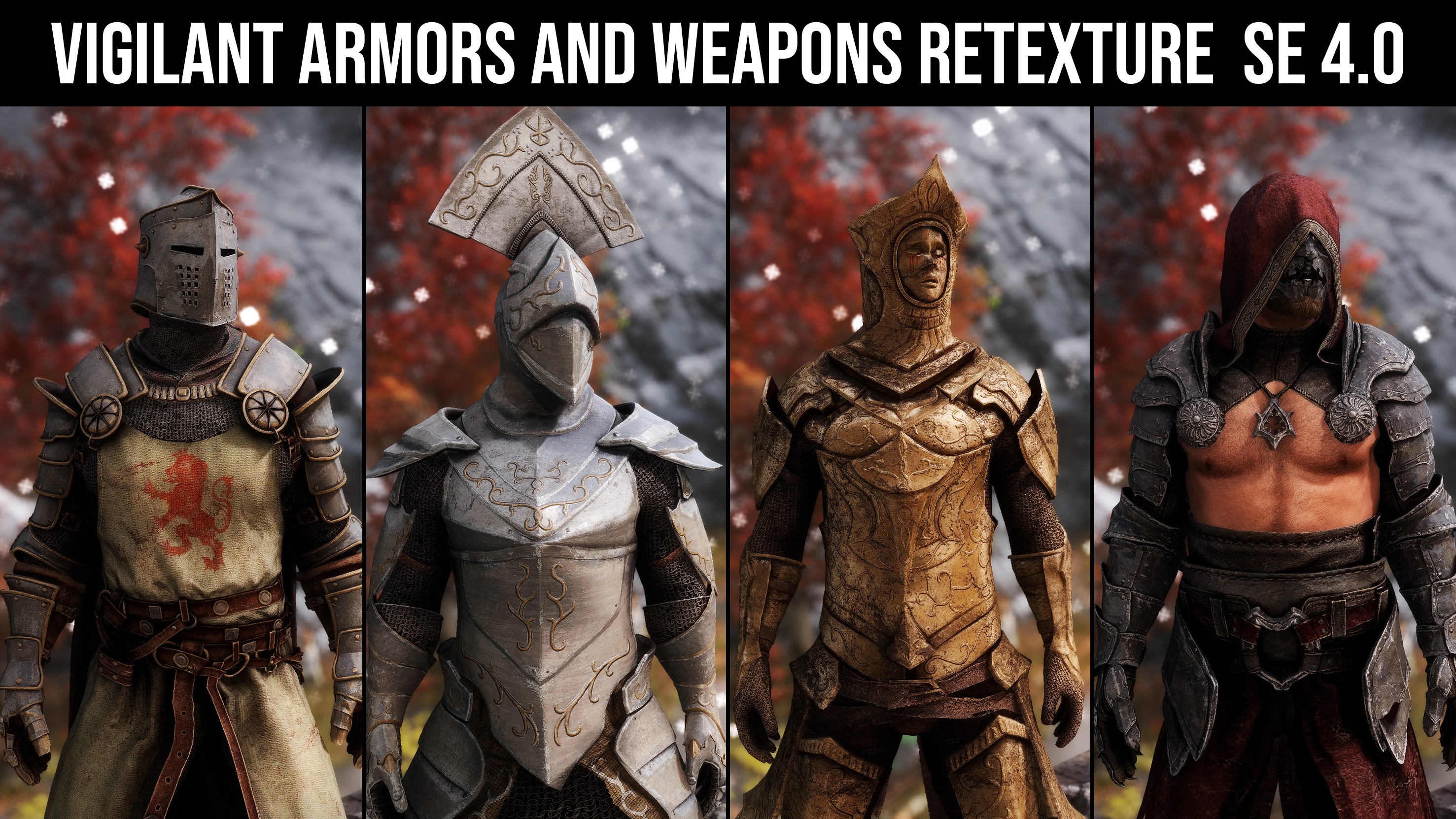 Vigilant Armors and Weapons Retexture SE mod for The Elder Scrolls V: Skyrim Special Edition