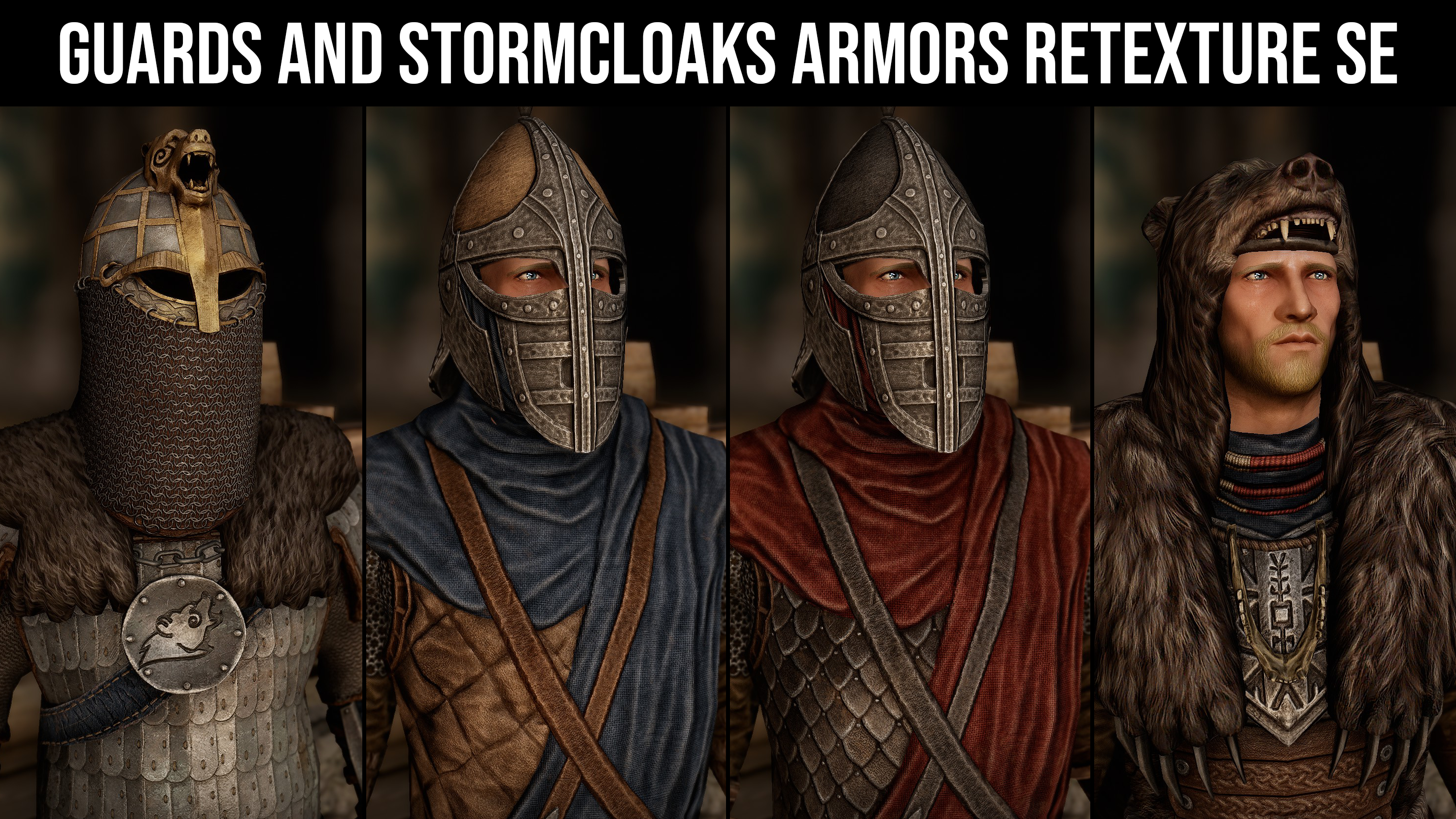 Guards and Stormcloaks Armors Retexture SE mod for The Elder Scrolls V: Skyrim Special Edition