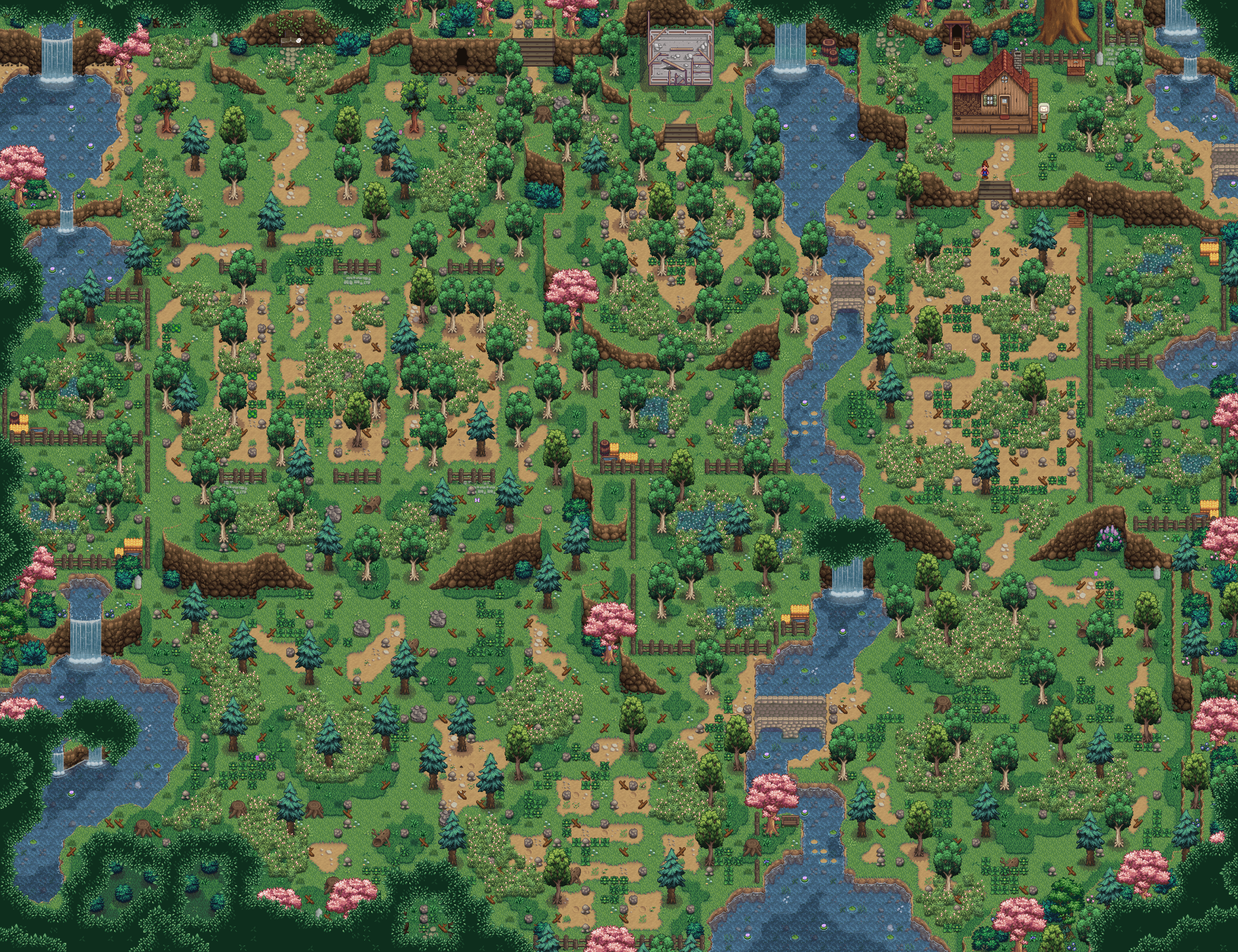 Skell's Wild Haven Farm mod for Stardew Valley