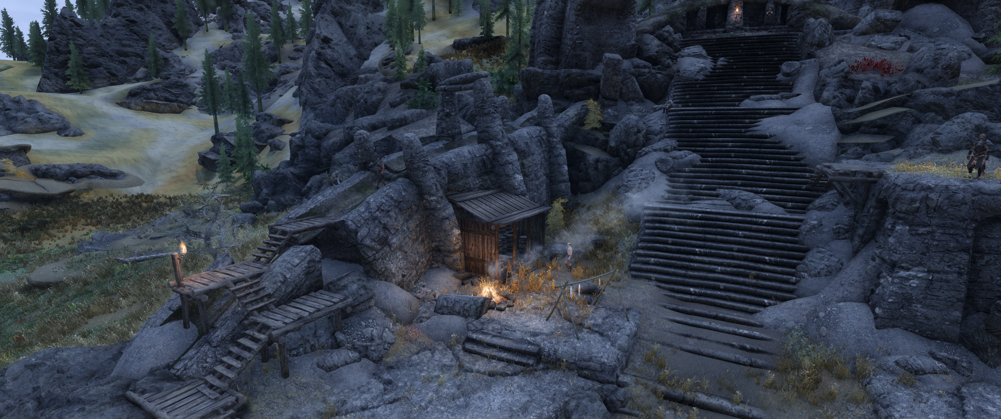 Silent Moons Camp mod for The Elder Scrolls V: Skyrim Special Edition