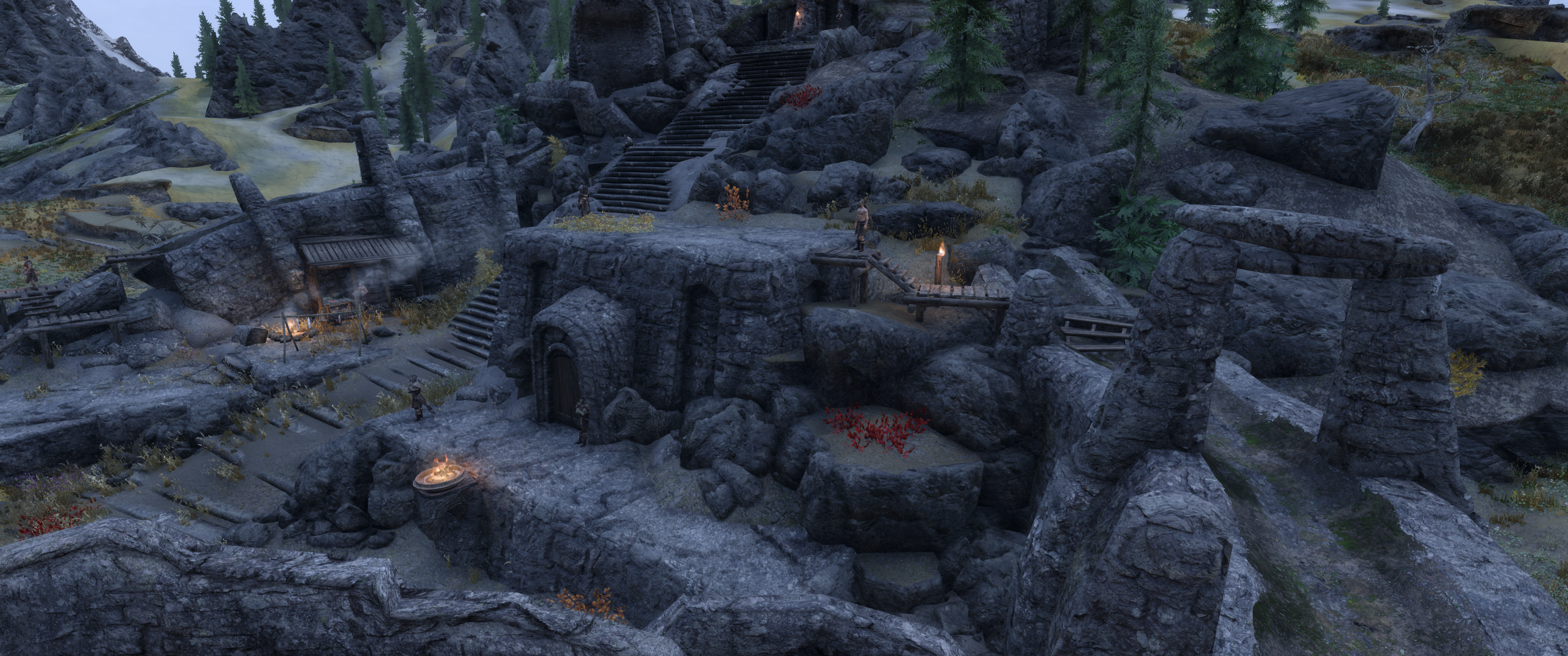 Silent Moons Camp mod for The Elder Scrolls V: Skyrim Special Edition