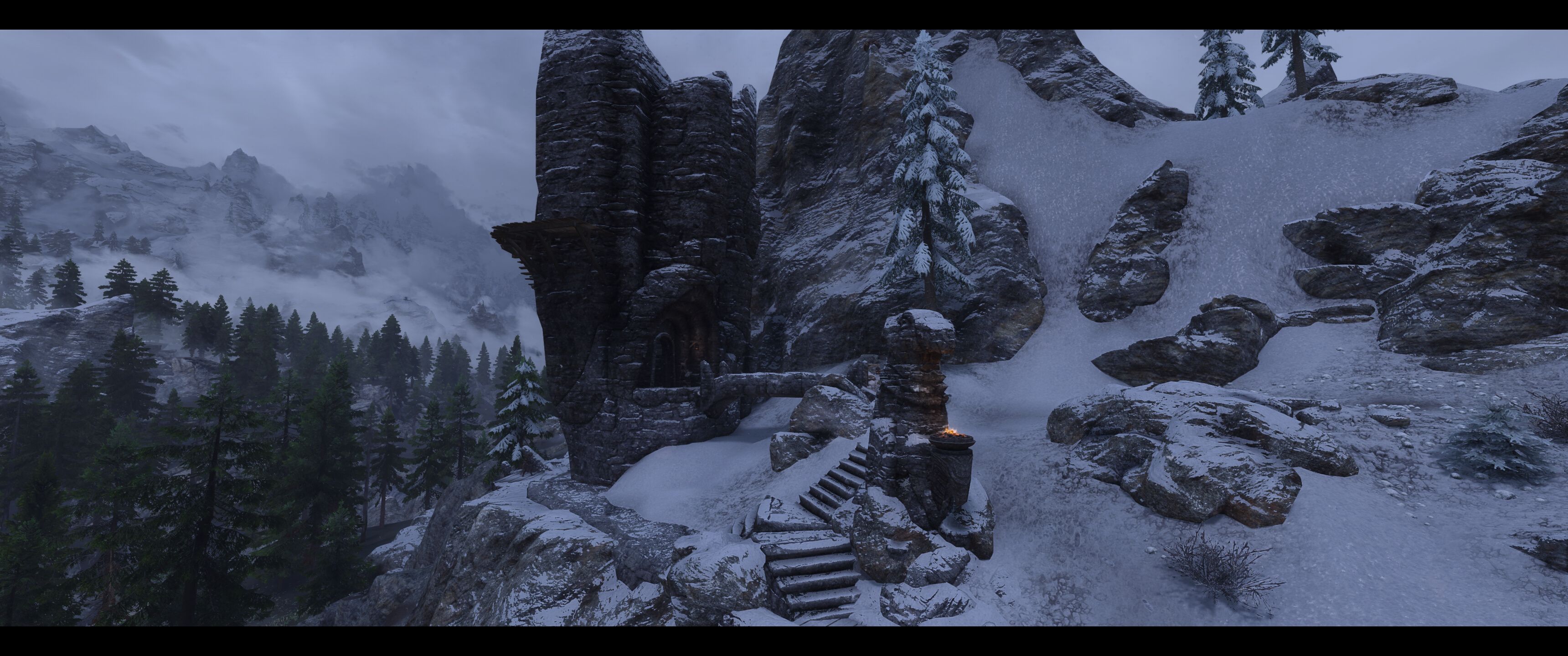 Bleak Falls Tower mod for The Elder Scrolls V: Skyrim Special Edition