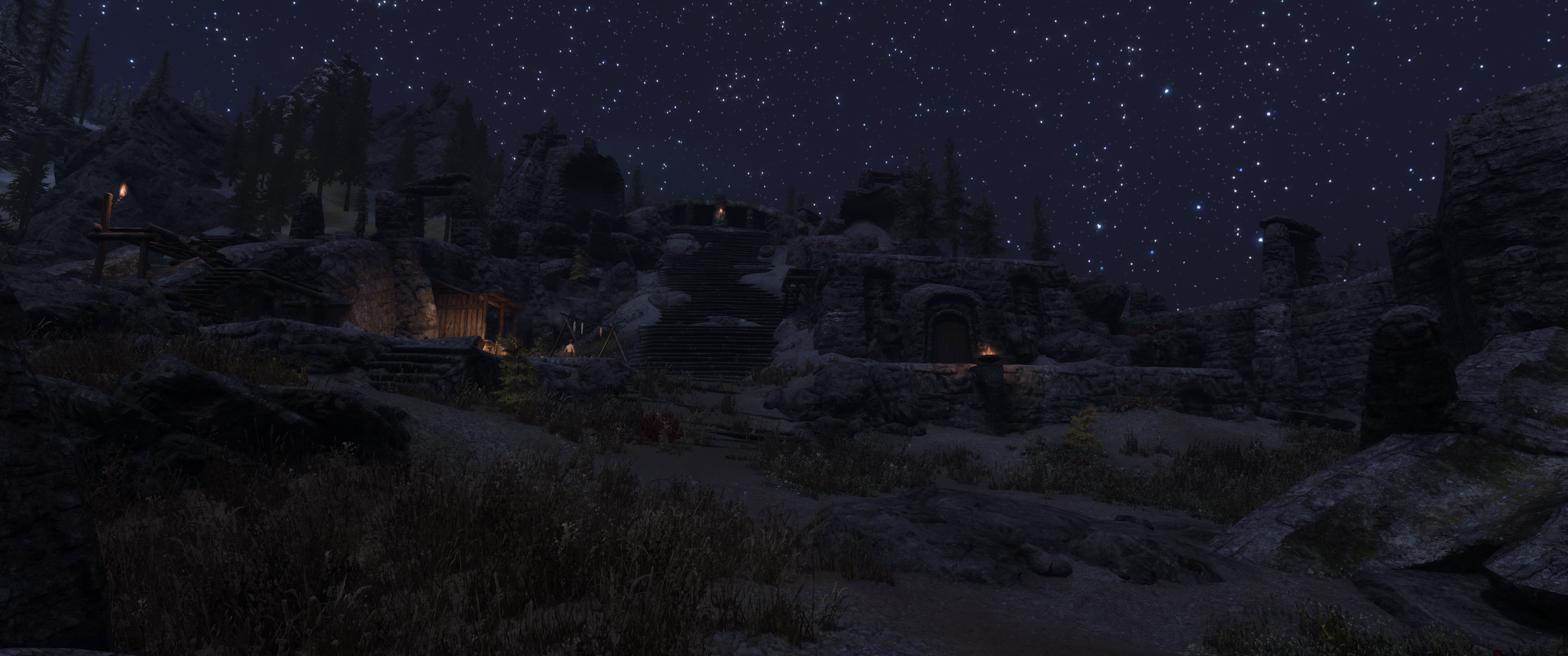 Silent Moons Camp mod for The Elder Scrolls V: Skyrim Special Edition