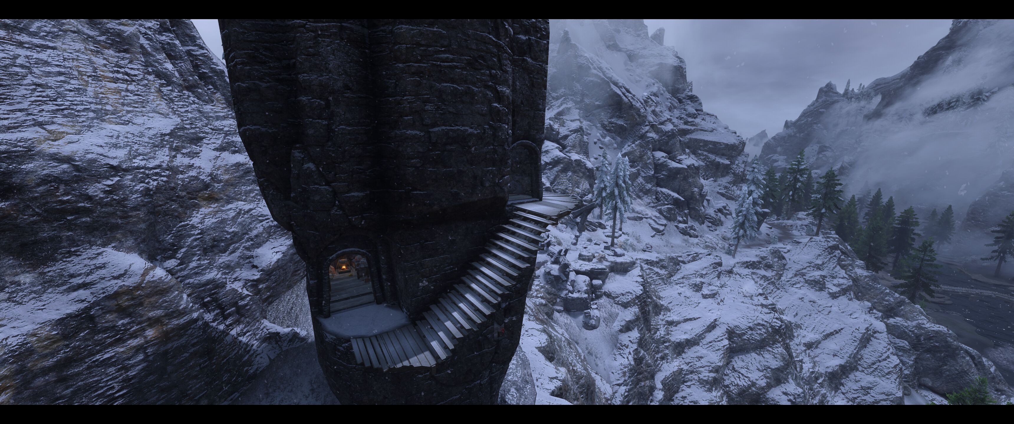 Bleak Falls Tower mod for The Elder Scrolls V: Skyrim Special Edition