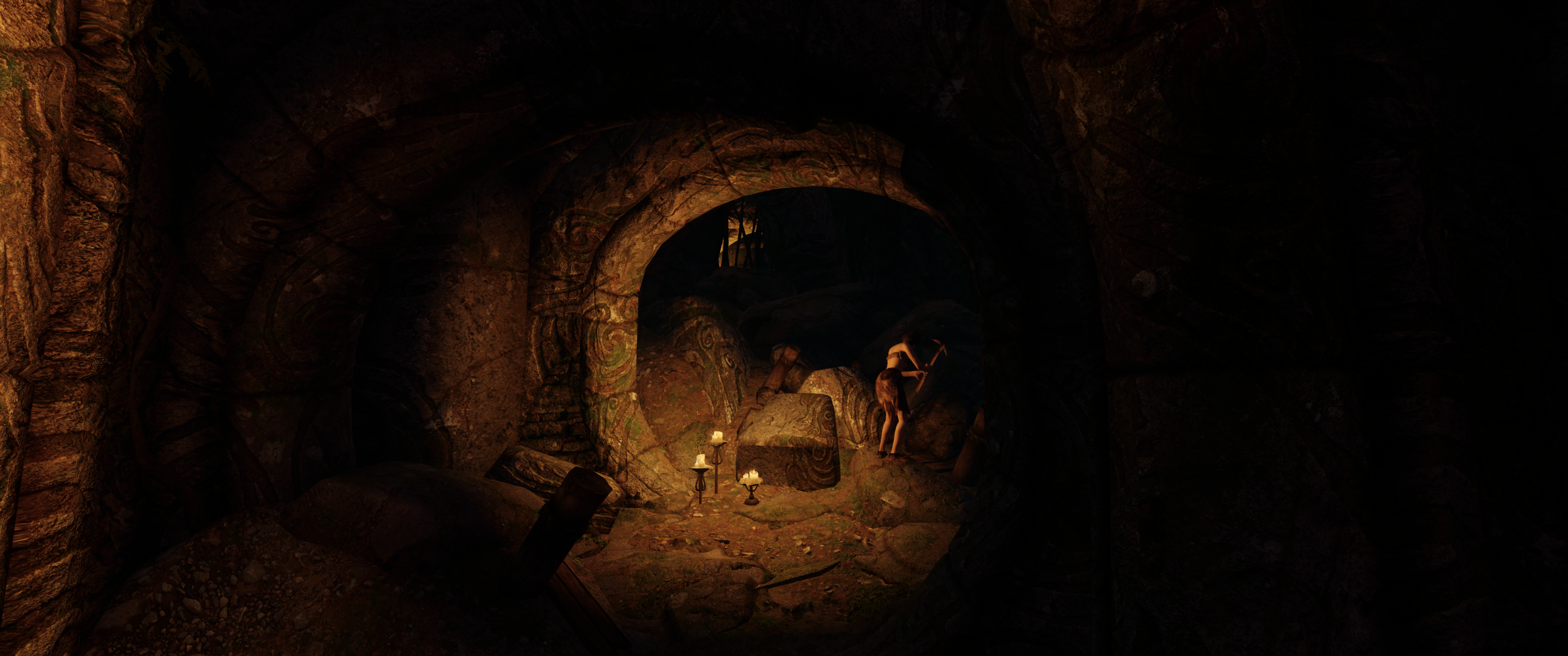 Silent Moons Camp mod for The Elder Scrolls V: Skyrim Special Edition