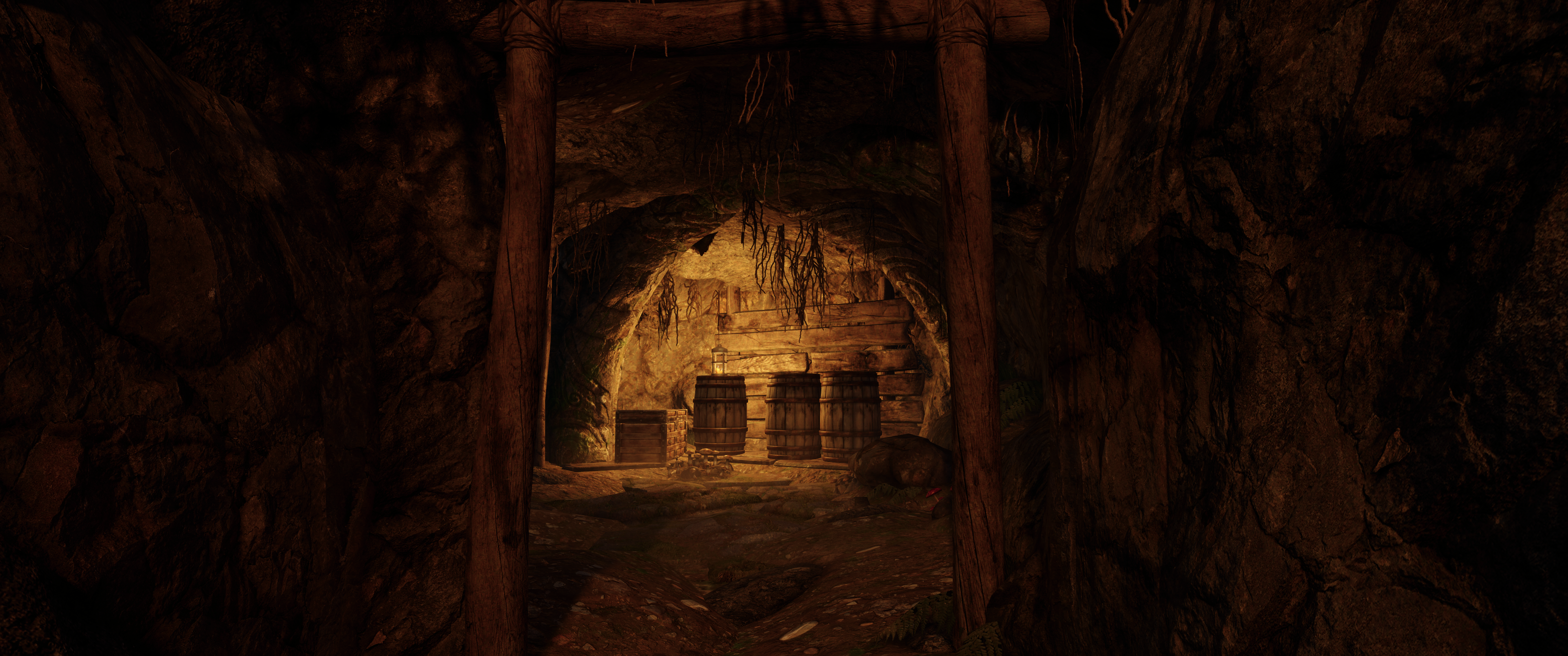 Silent Moons Camp mod for The Elder Scrolls V: Skyrim Special Edition