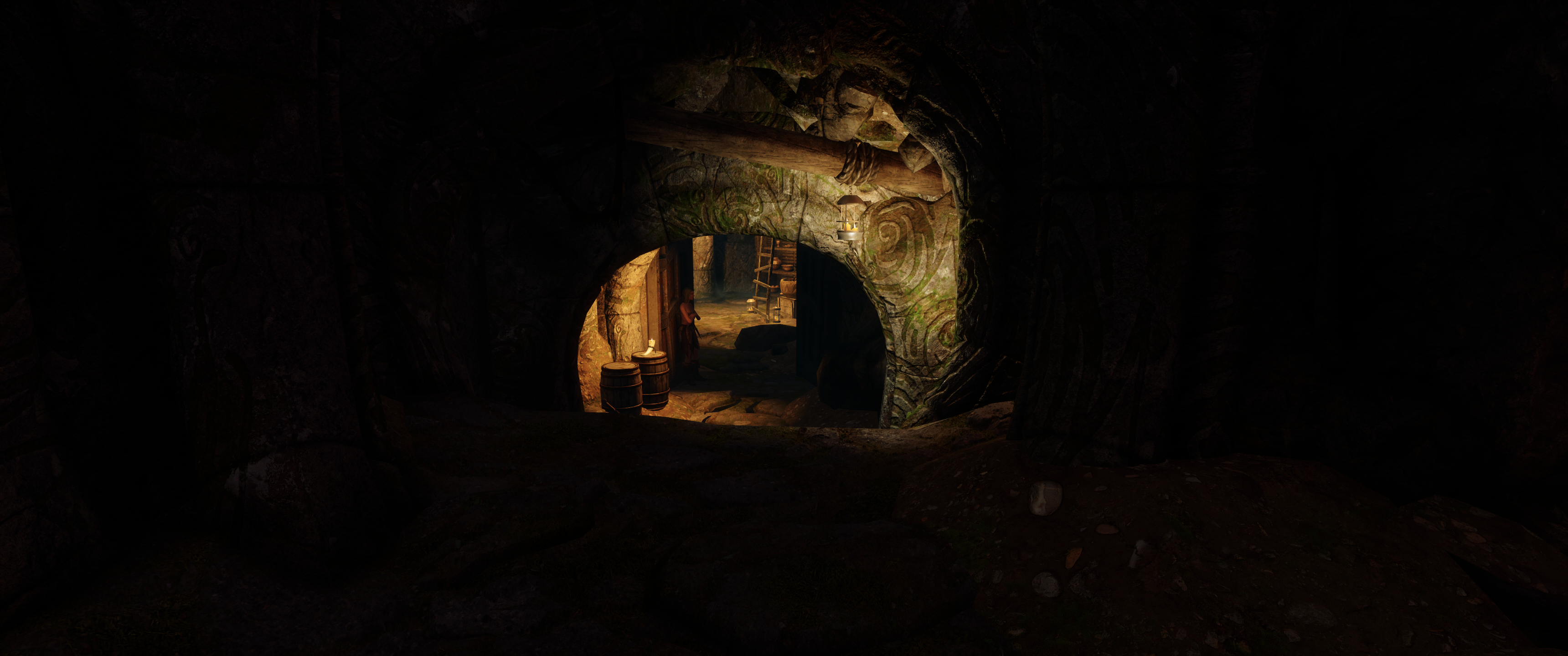 Silent Moons Camp mod for The Elder Scrolls V: Skyrim Special Edition