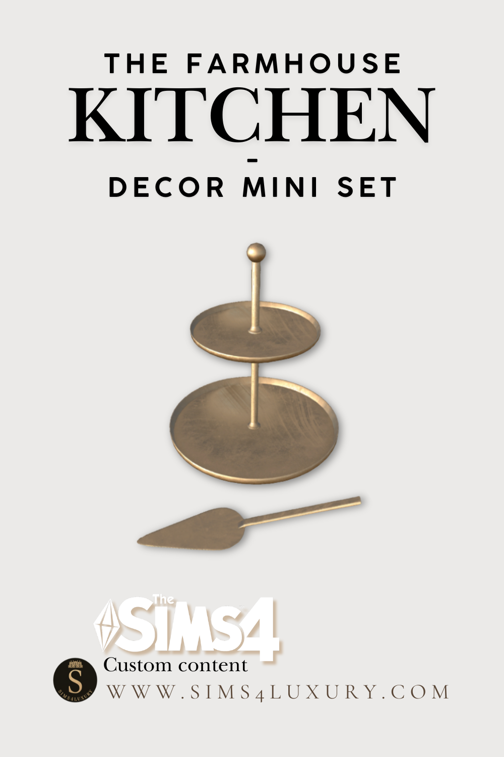 Sims4Luxury - Farmhouse Kitchen - Decor mini set mod for The Sims 4 