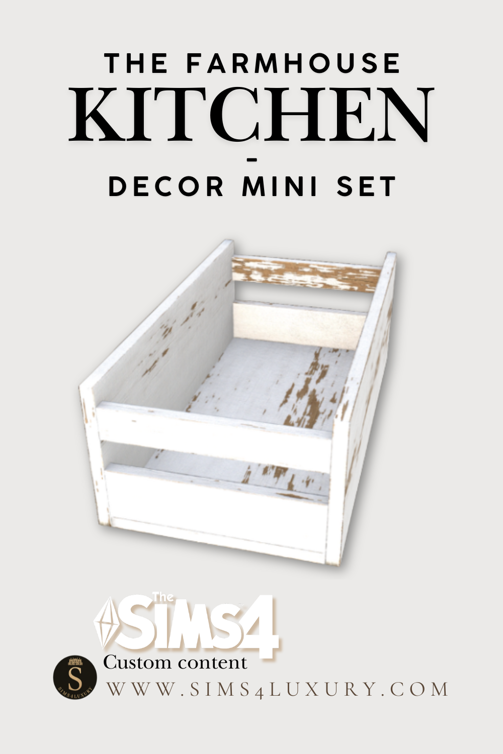 Sims4Luxury - Farmhouse Kitchen - Decor mini set mod for The Sims 4 