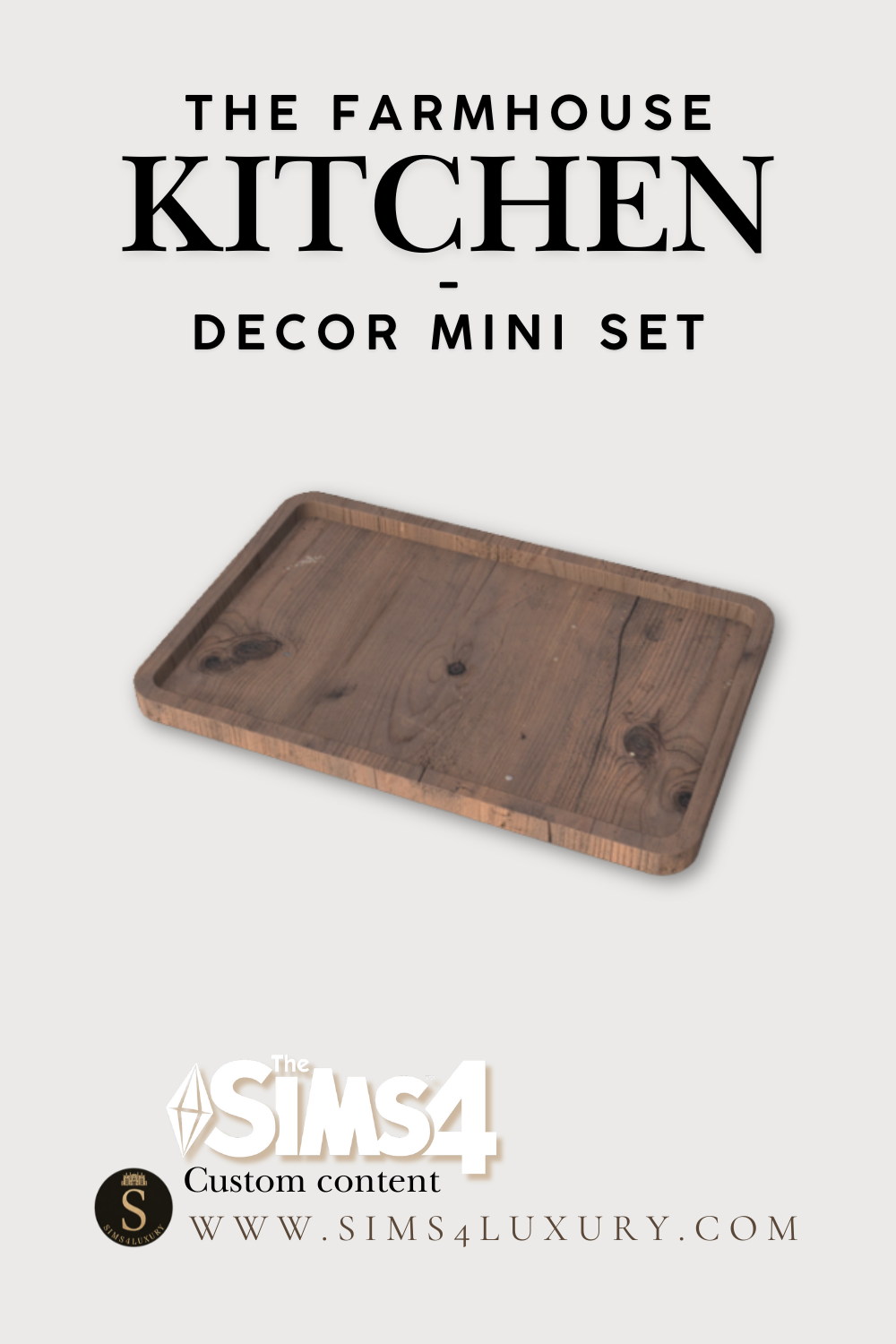 Sims4Luxury - Farmhouse Kitchen - Decor mini set mod for The Sims 4 