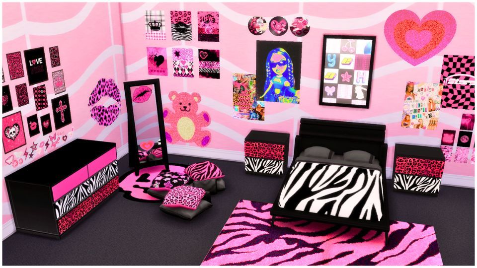 Y2K Decors Set mod for The Sims 4 