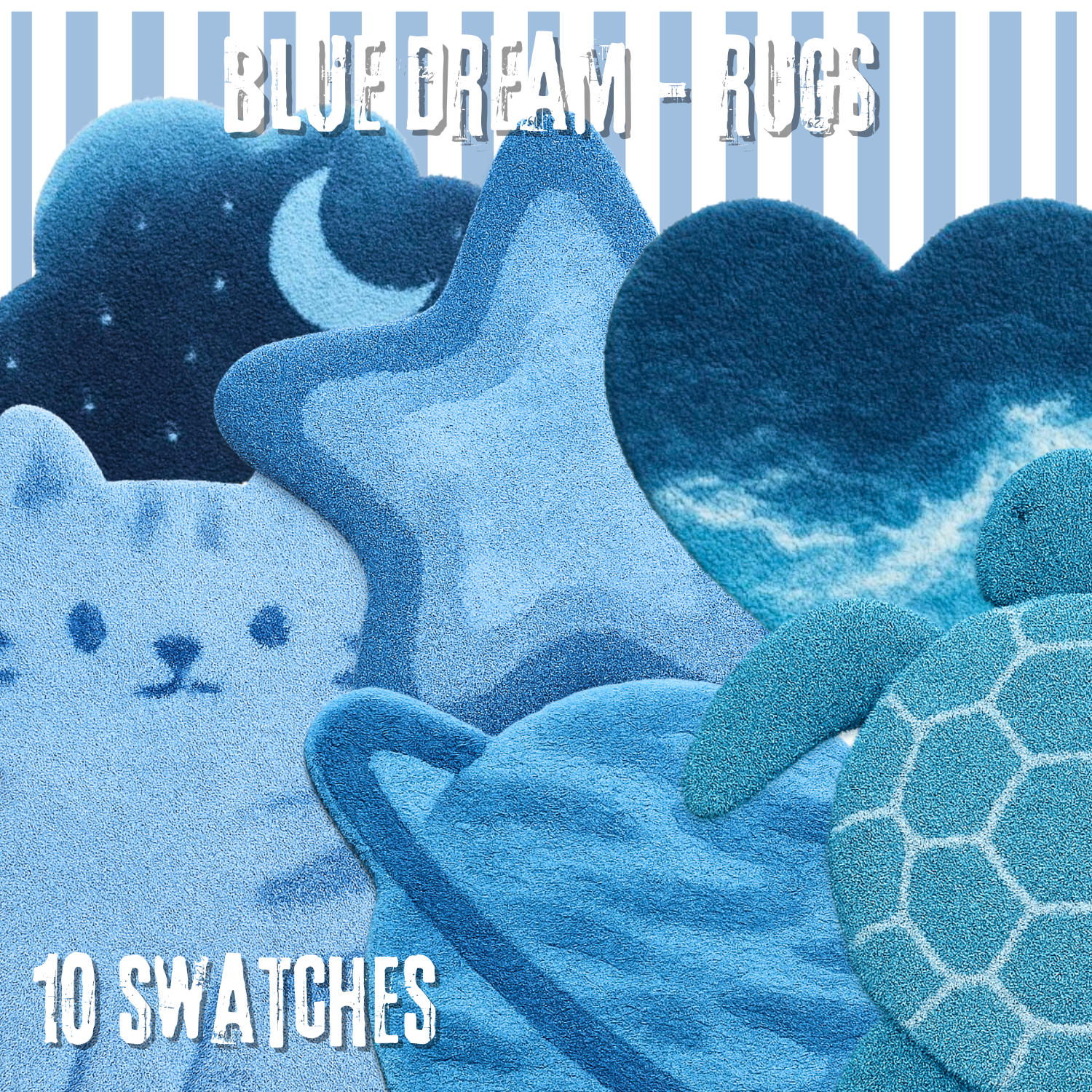 Blue Dream - Rugs mod for The Sims 4 