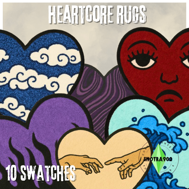 Heartcore Rugs mod for The Sims 4 