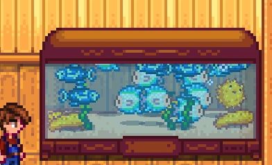 Increased Fish Tank Capacity mod for Stardew Valley
