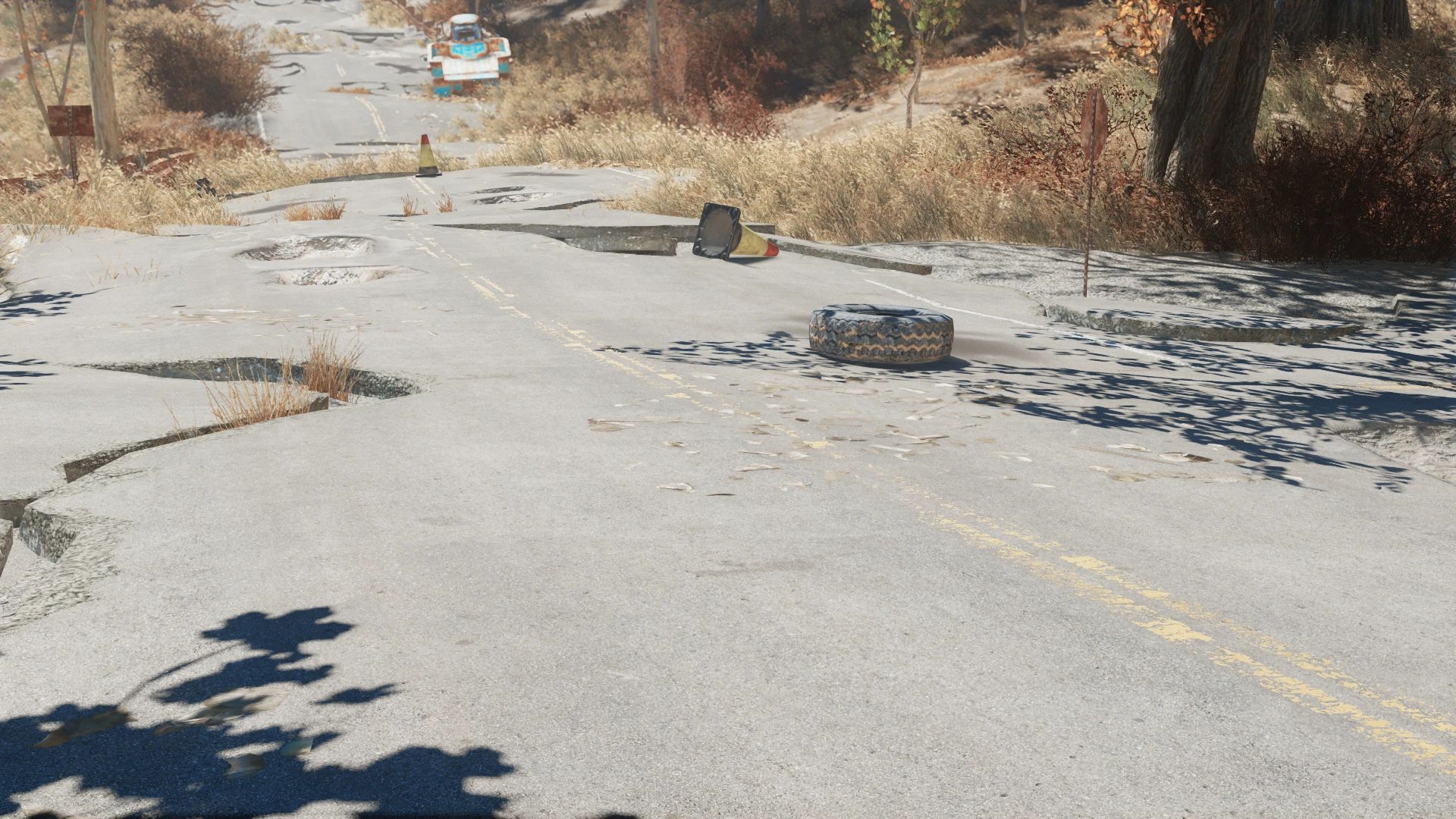 Realistic Roads mod for Fallout 4