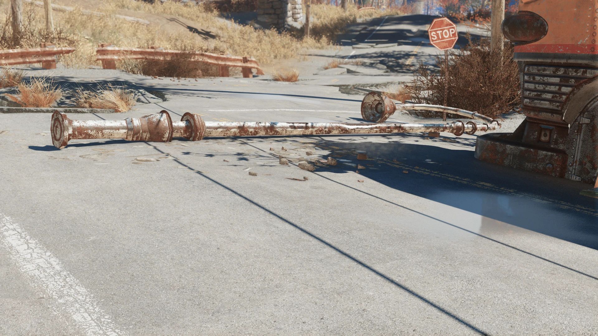 Realistic Roads mod for Fallout 4