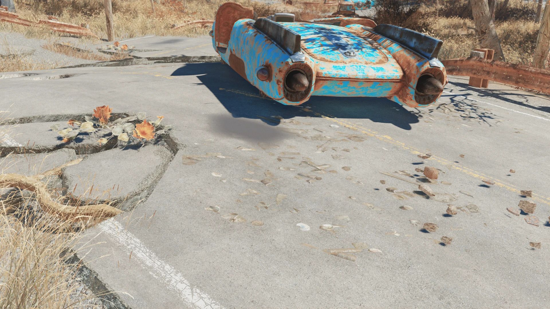 Realistic Roads mod for Fallout 4