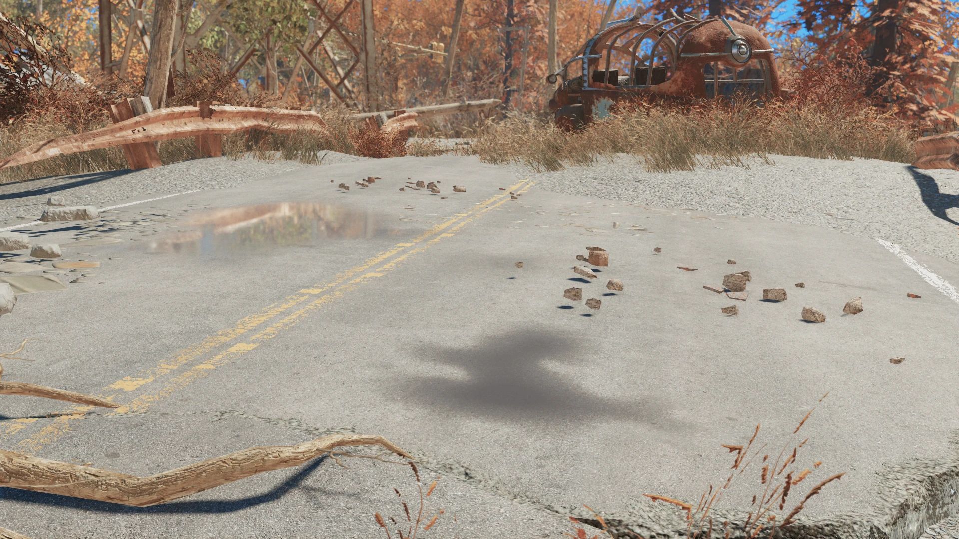 Realistic Roads mod for Fallout 4