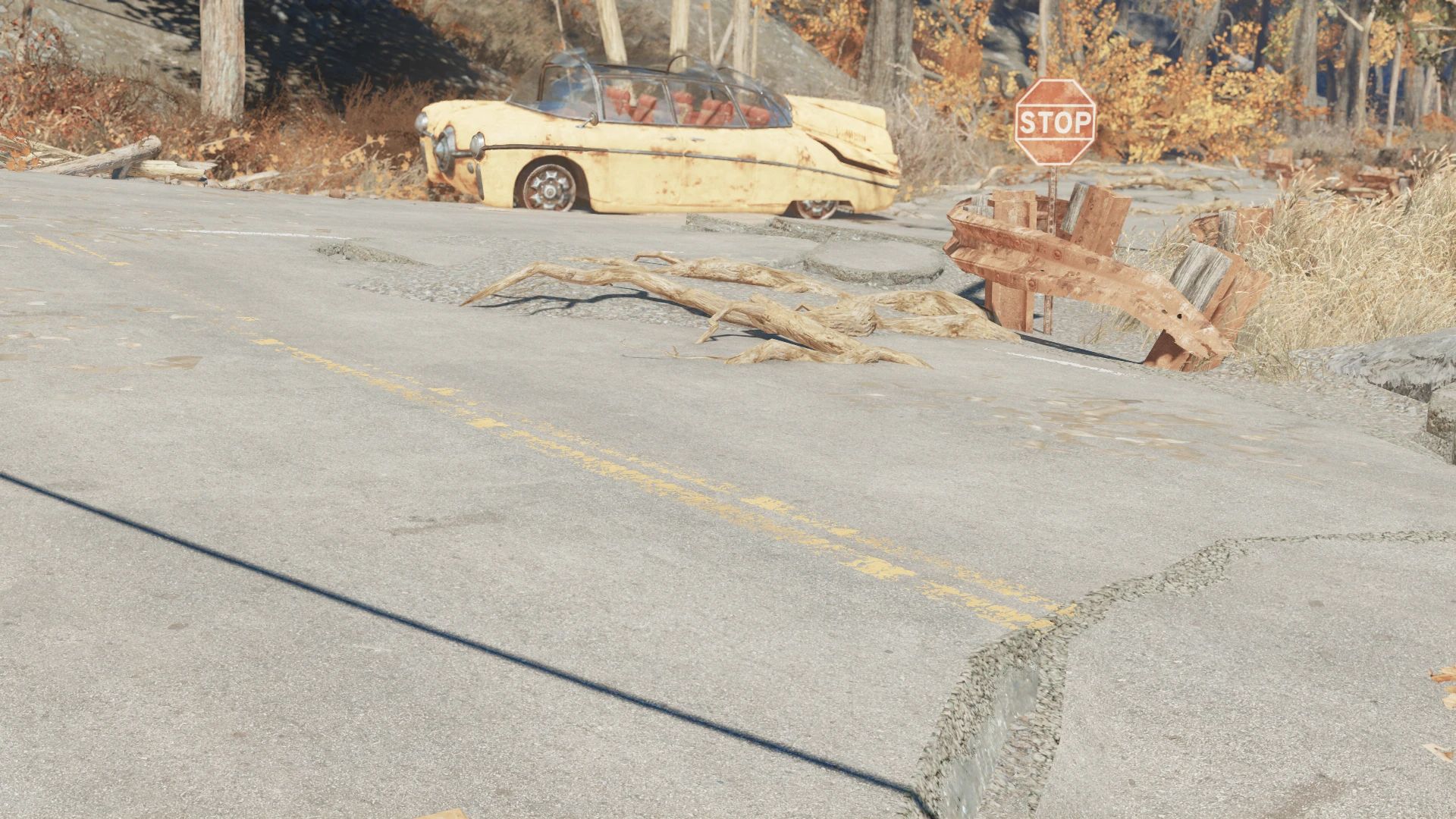 Realistic Roads mod for Fallout 4