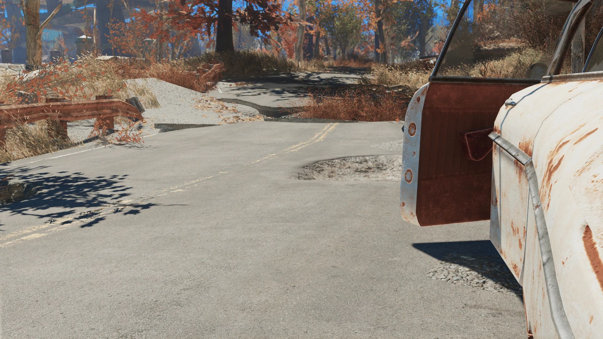 Realistic Roads mod for Fallout 4