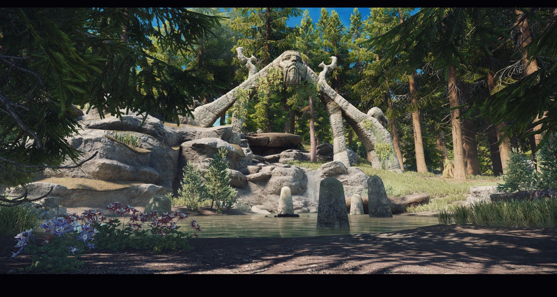 Lore Friendly Evergreen Grove mod for The Elder Scrolls V: Skyrim Special Edition