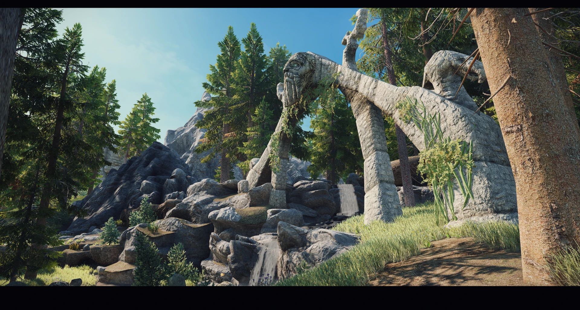 Lore Friendly Evergreen Grove mod for The Elder Scrolls V: Skyrim Special Edition