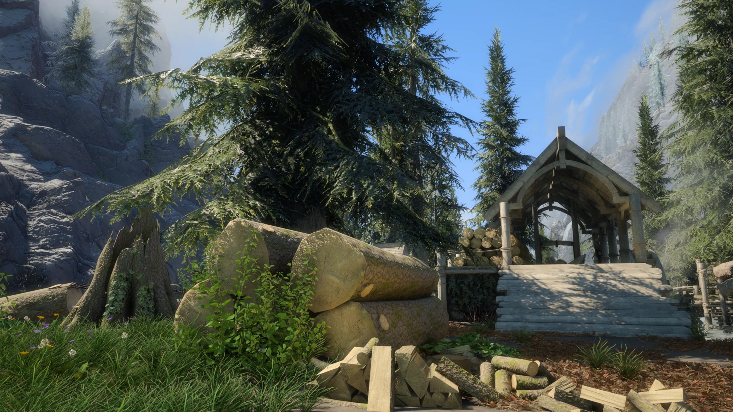 Tomato's PBR Vanilla Trees mod for The Elder Scrolls V: Skyrim Special Edition