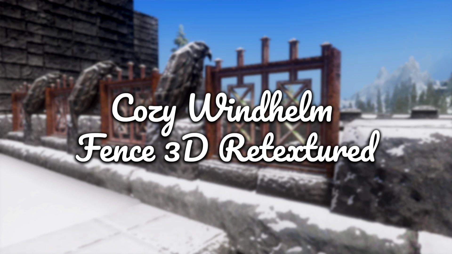 Windhelm Fence 3D Retextured mod for The Elder Scrolls V: Skyrim Special Edition