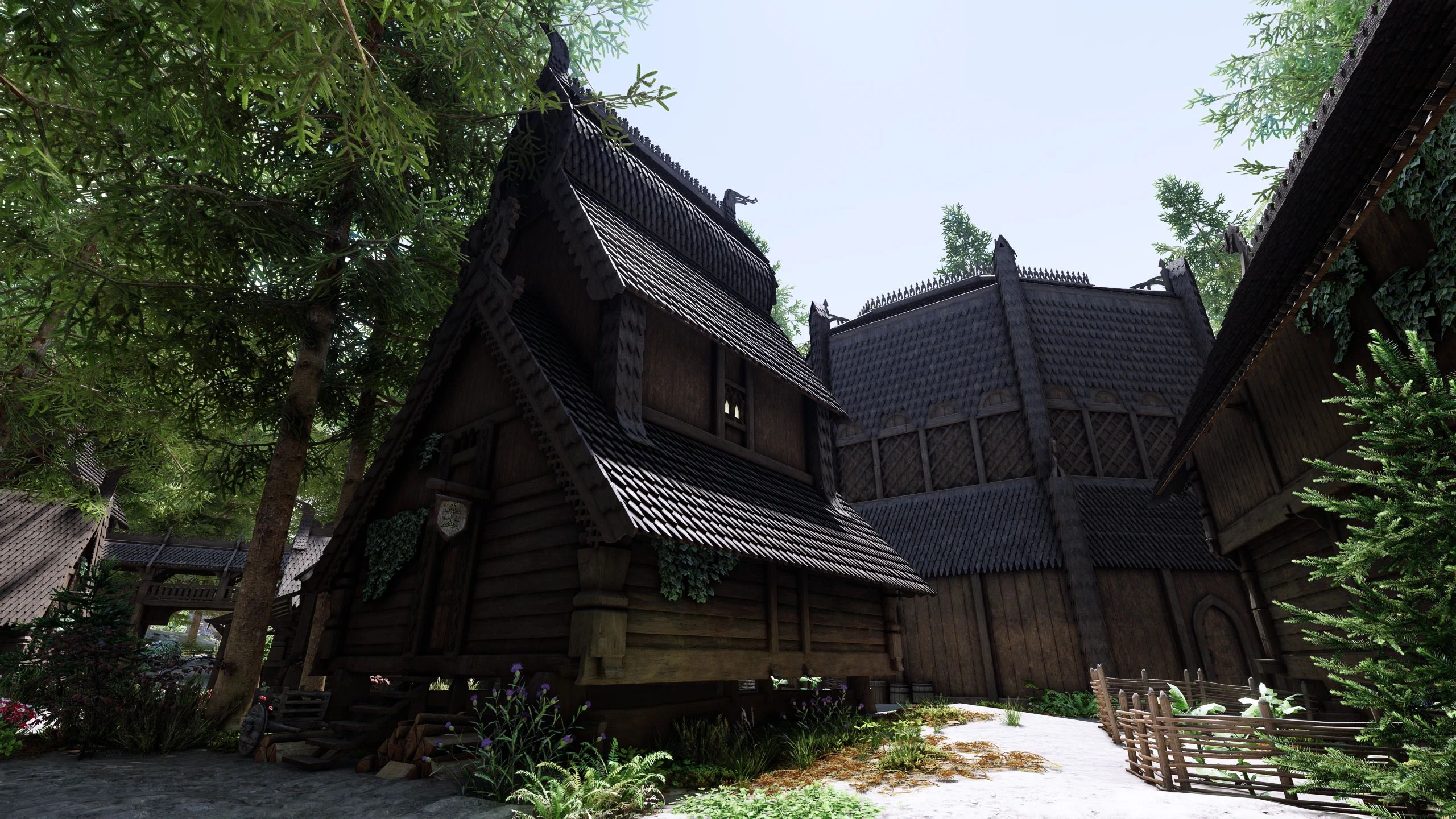 Redbag's Falkreath and Stave Church PBR - Tomato Edit mod for The Elder Scrolls V: Skyrim Special Edition
