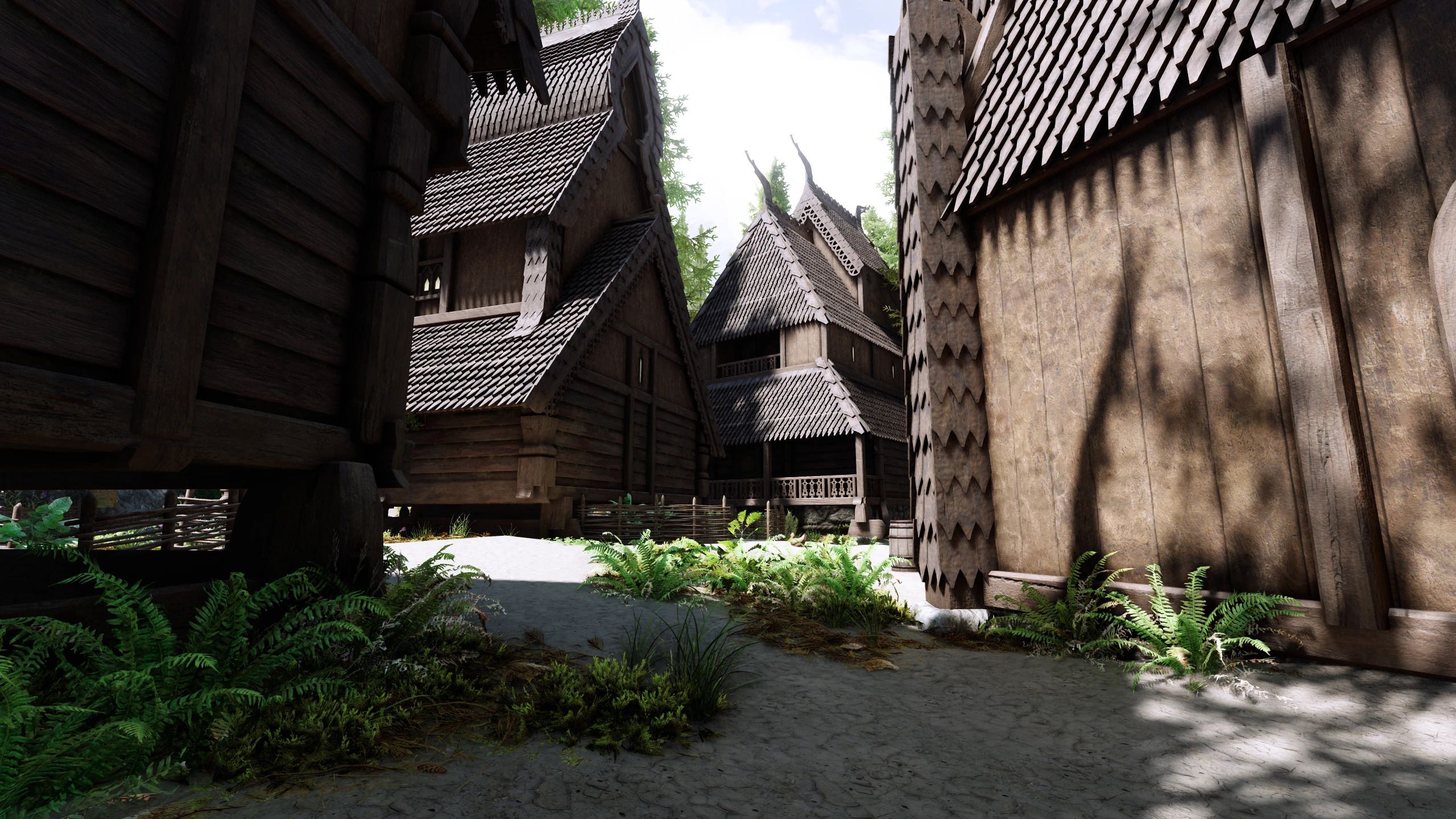 Redbag's Falkreath and Stave Church PBR - Tomato Edit mod for The Elder Scrolls V: Skyrim Special Edition