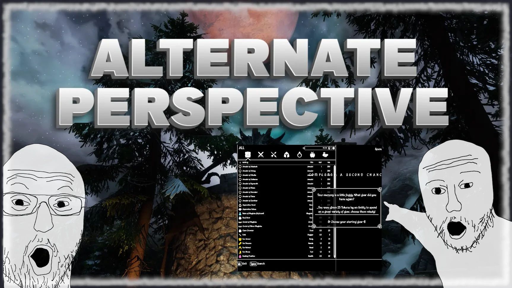 Alternate Perspective - Starting Choices Patch mod for The Elder Scrolls V: Skyrim Special Edition