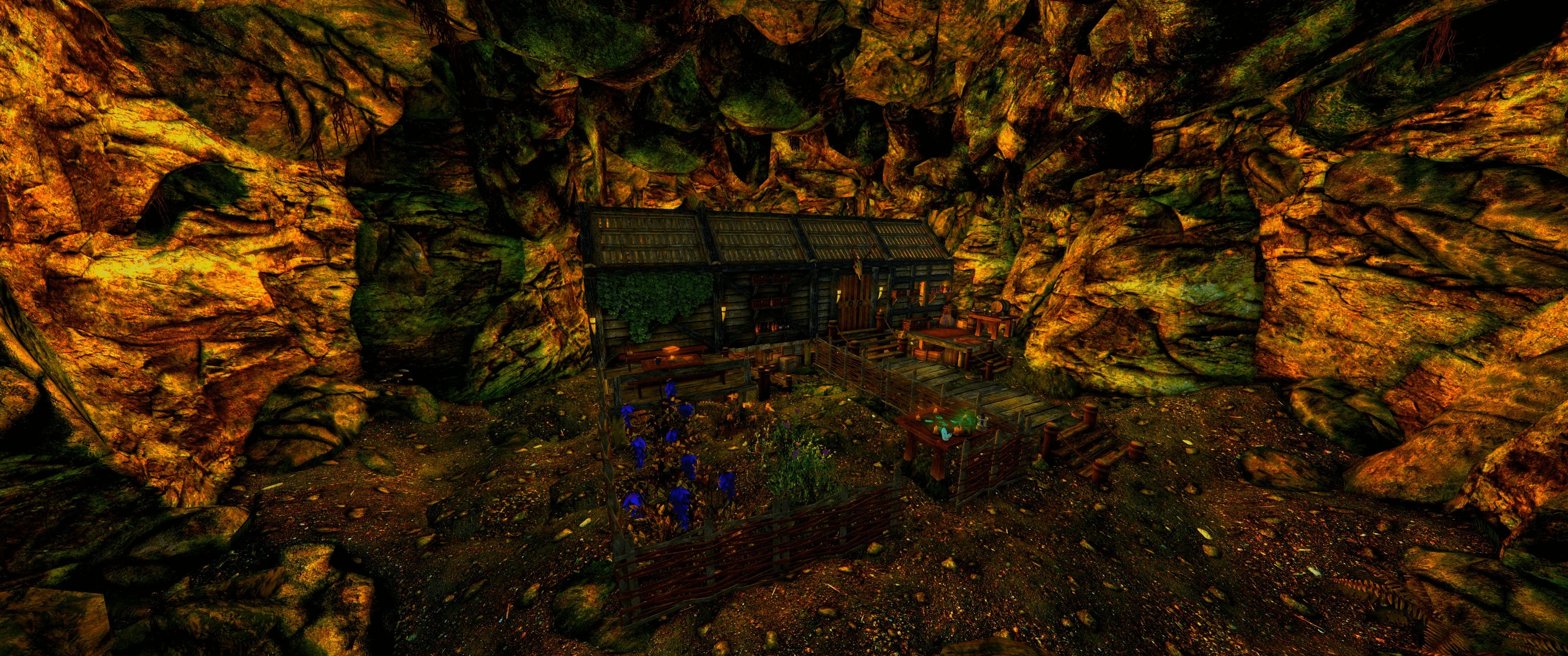 Windkeep Cavern - A Highly Detailed player Cavern mod for The Elder Scrolls V: Skyrim Special Edition