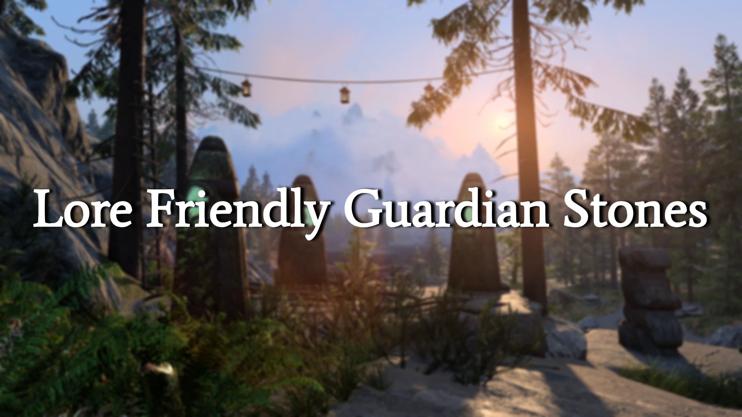 Lore Friendly Guardian Stones mod for The Elder Scrolls V: Skyrim Special Edition